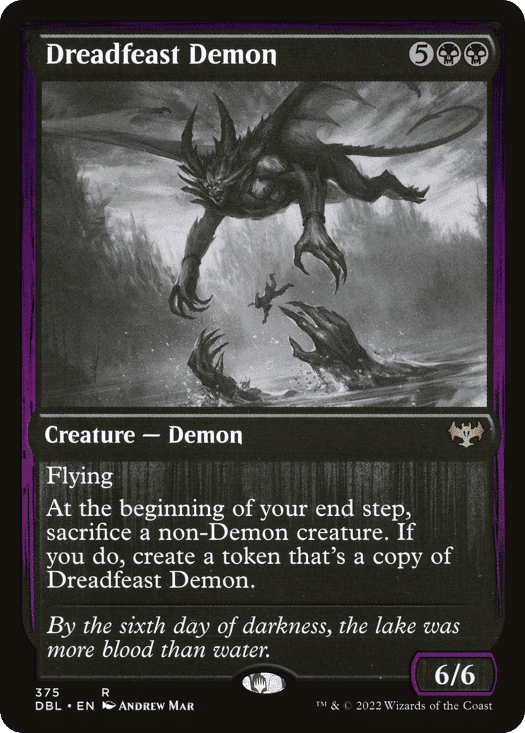 Dreadfeast Demon — Innistrad: Double Feature — Magic: The Gathering