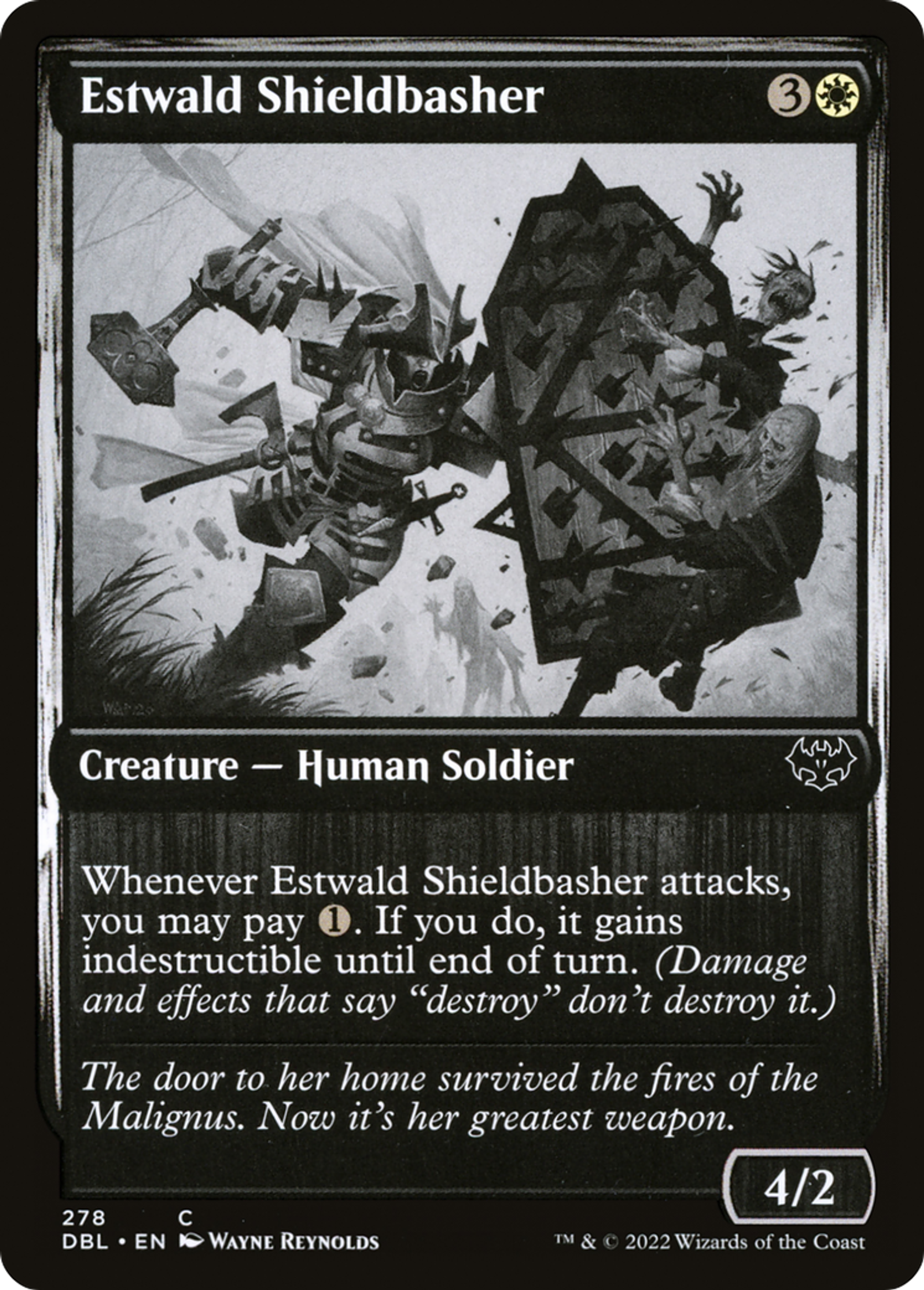 Estwald Shieldbasher — Innistrad: Double Feature — Magic: The Gathering