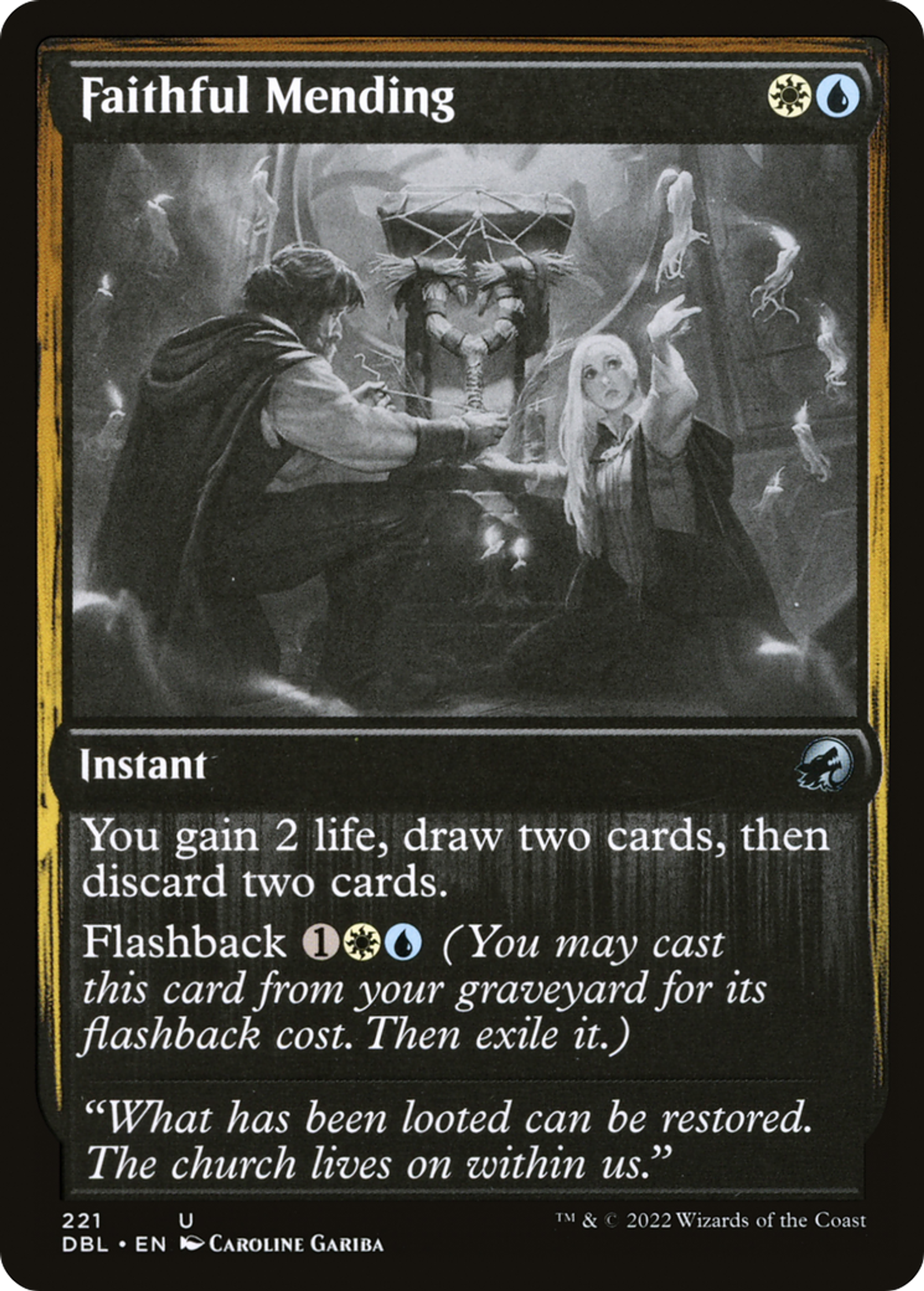 Faithful Mending — Innistrad: Double Feature — Magic: The Gathering