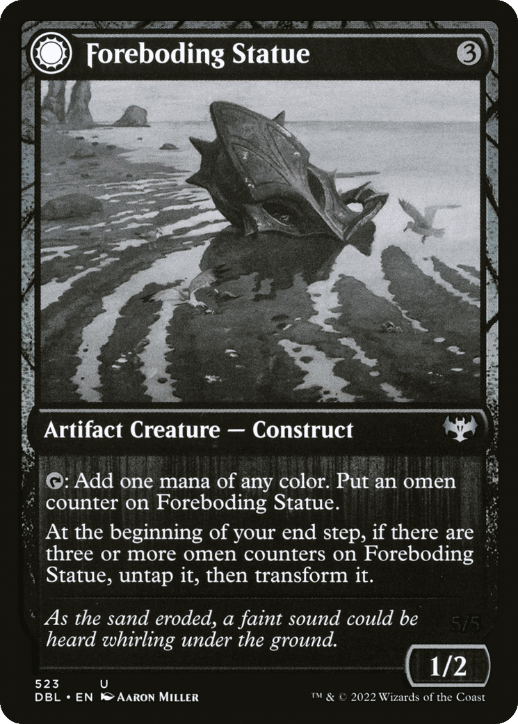 Foreboding Statue // Forsaken Thresher — Innistrad: Double Feature — Magic: The Gathering