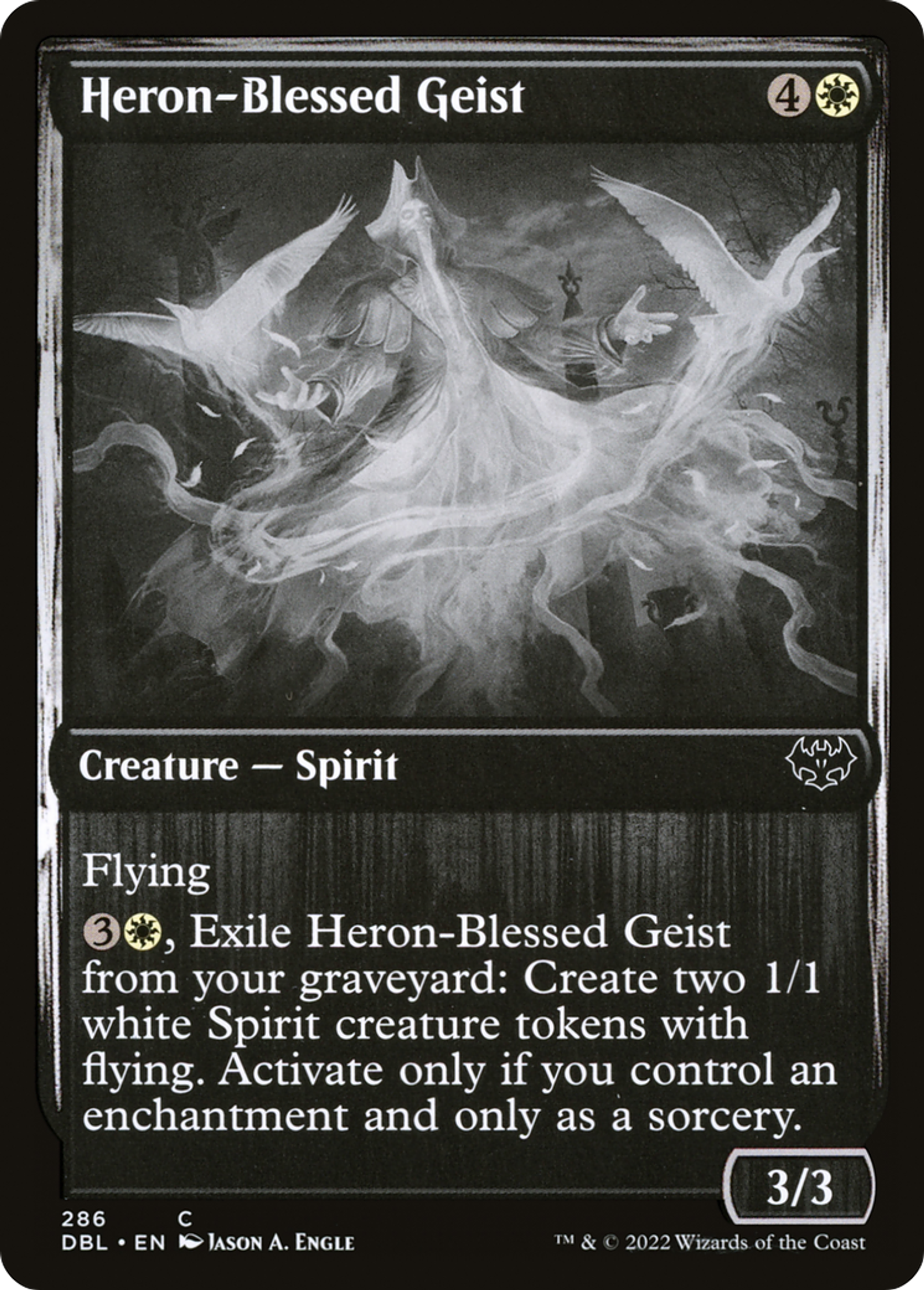 Heron-Blessed Geist — Innistrad: Double Feature — Magic: The Gathering