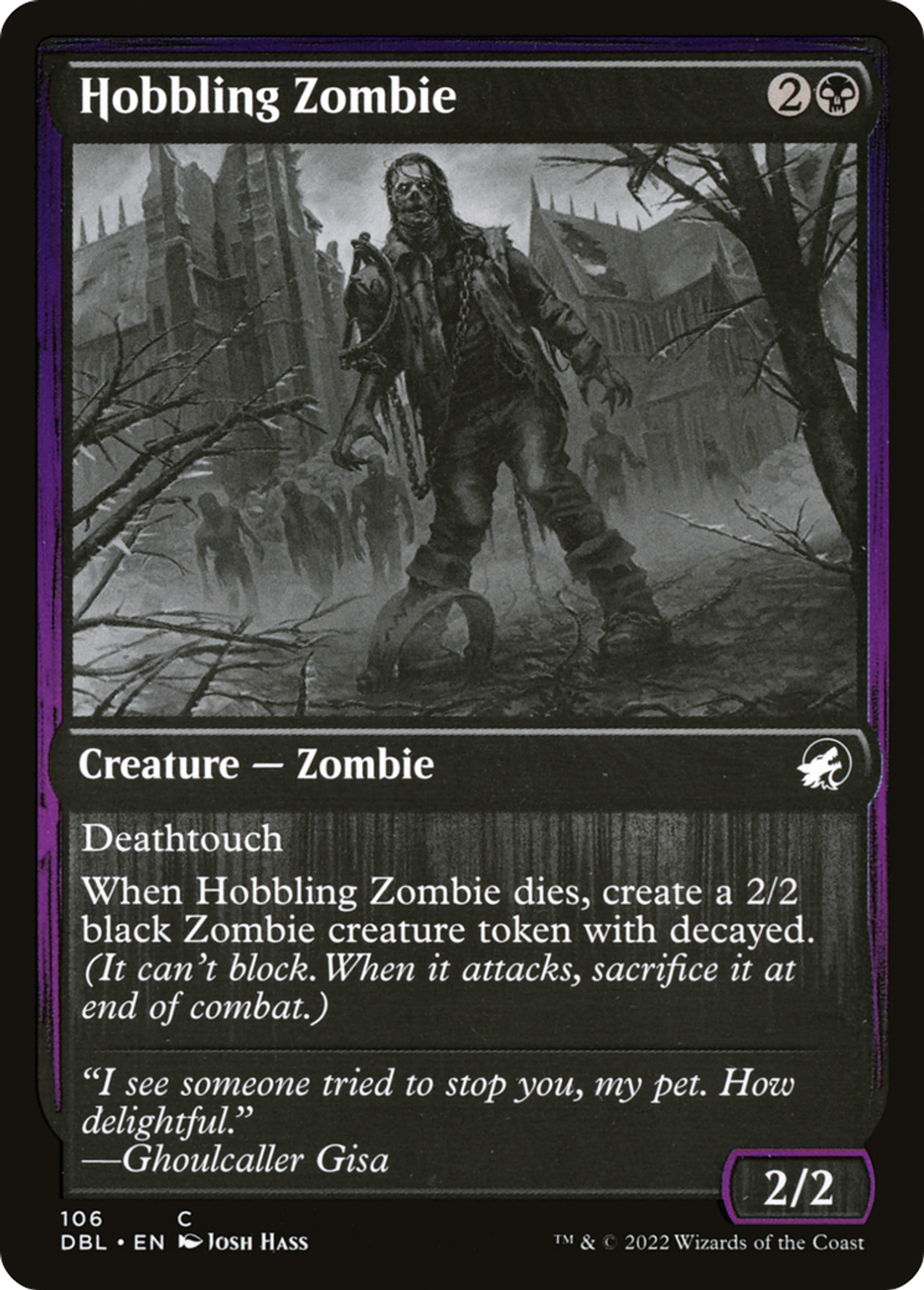 Hobbling Zombie — Innistrad: Double Feature — Magic: The Gathering