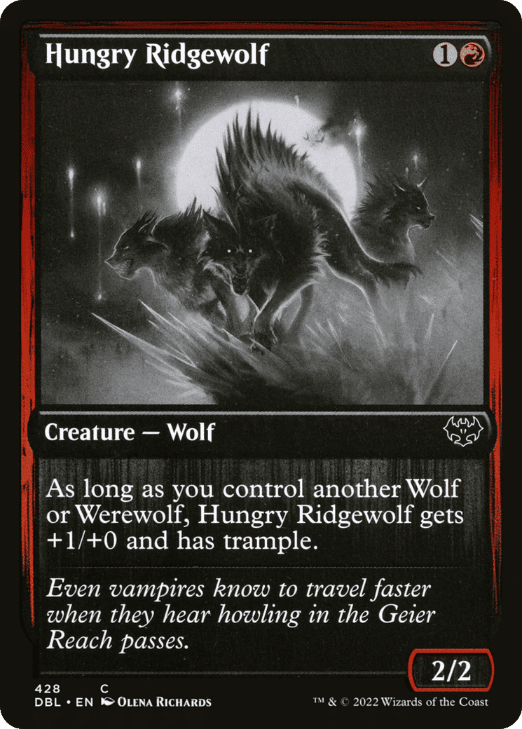 Hungry Ridgewolf — Innistrad: Double Feature — Magic: The Gathering