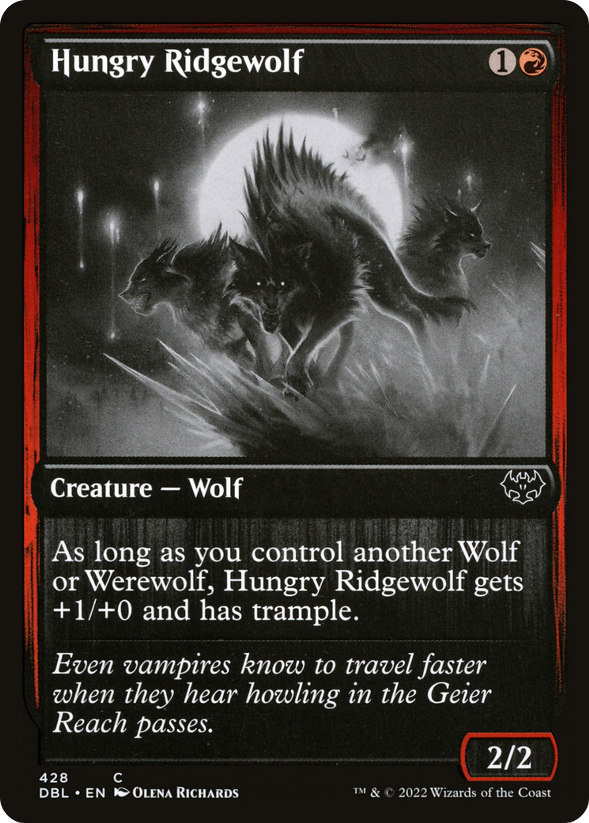 Hungry Ridgewolf — Innistrad: Double Feature — Magic: The Gathering