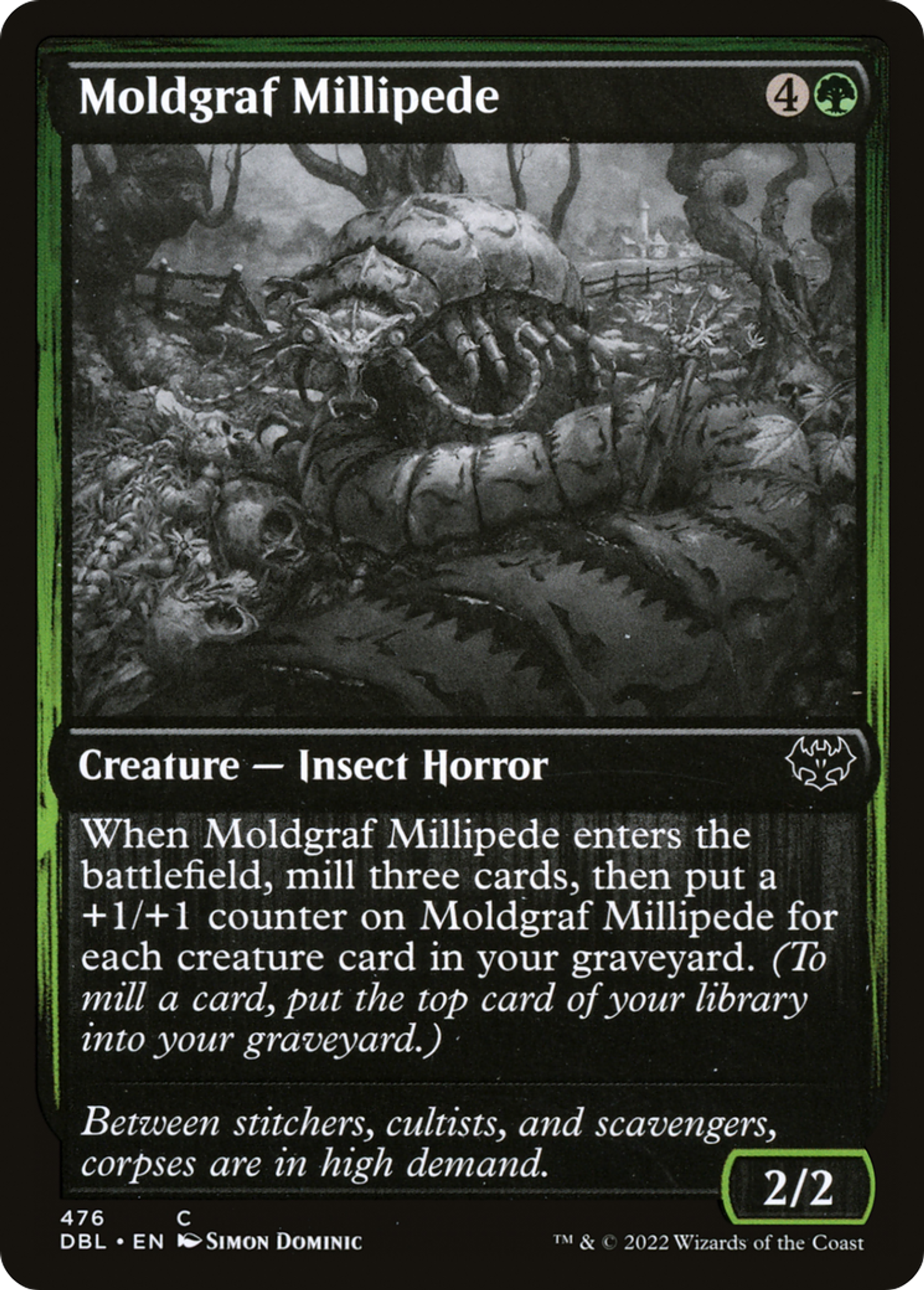 Moldgraf Millipede — Innistrad: Double Feature — Magic: The Gathering
