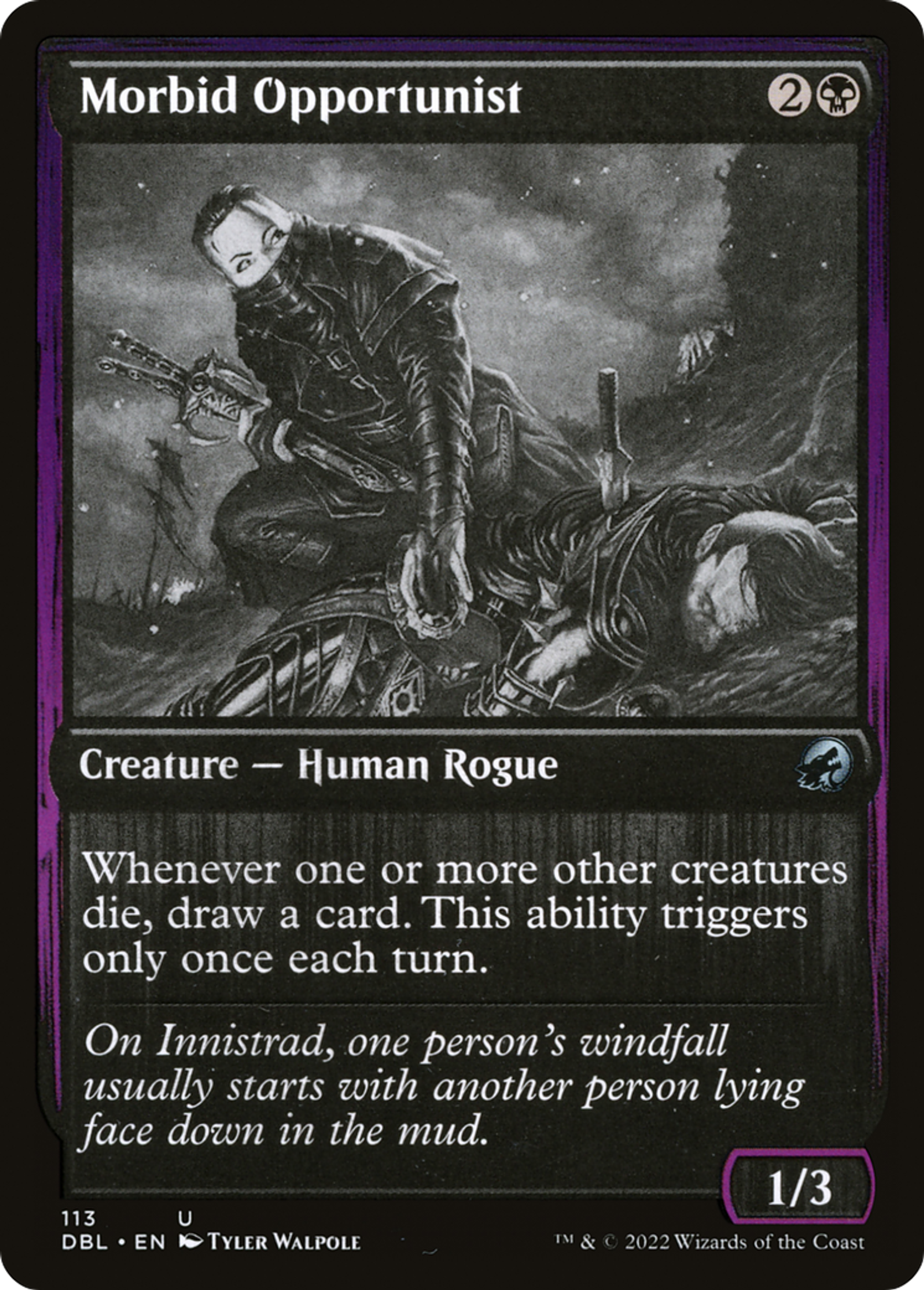 Morbid Opportunist — Innistrad: Double Feature — Magic: The Gathering