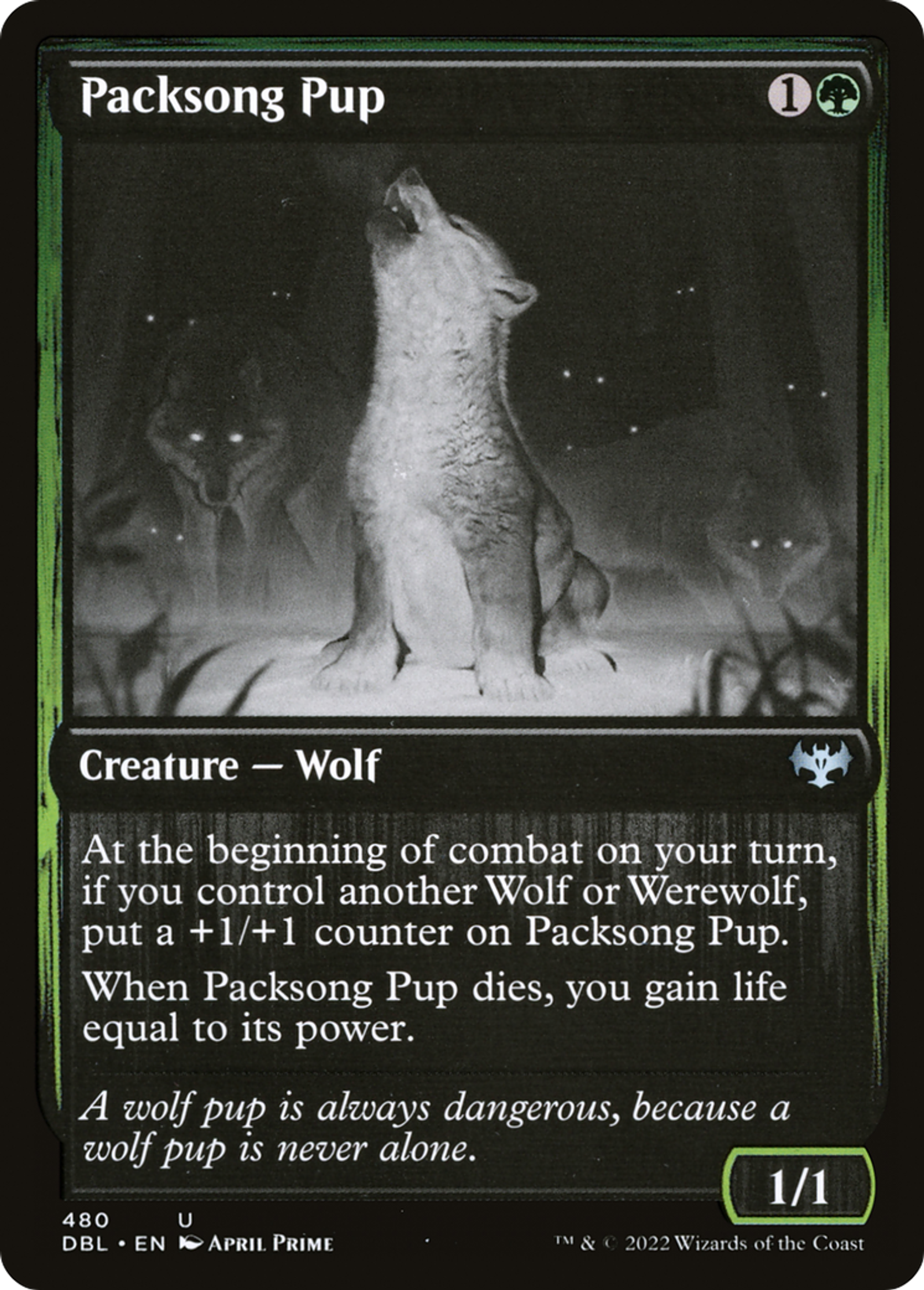 Packsong Pup — Innistrad: Double Feature — Magic: The Gathering