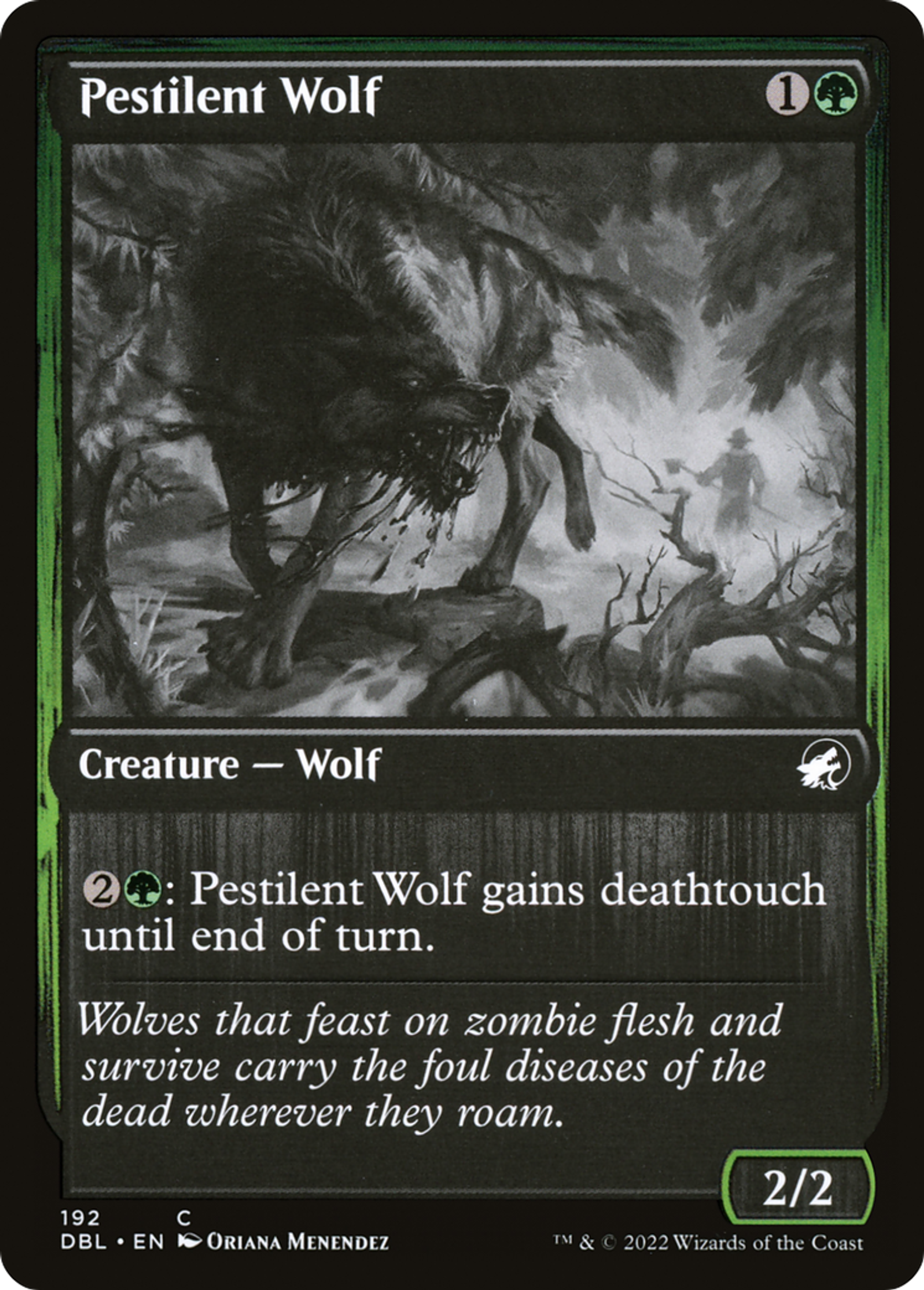 Pestilent Wolf — Innistrad: Double Feature — Magic: The Gathering