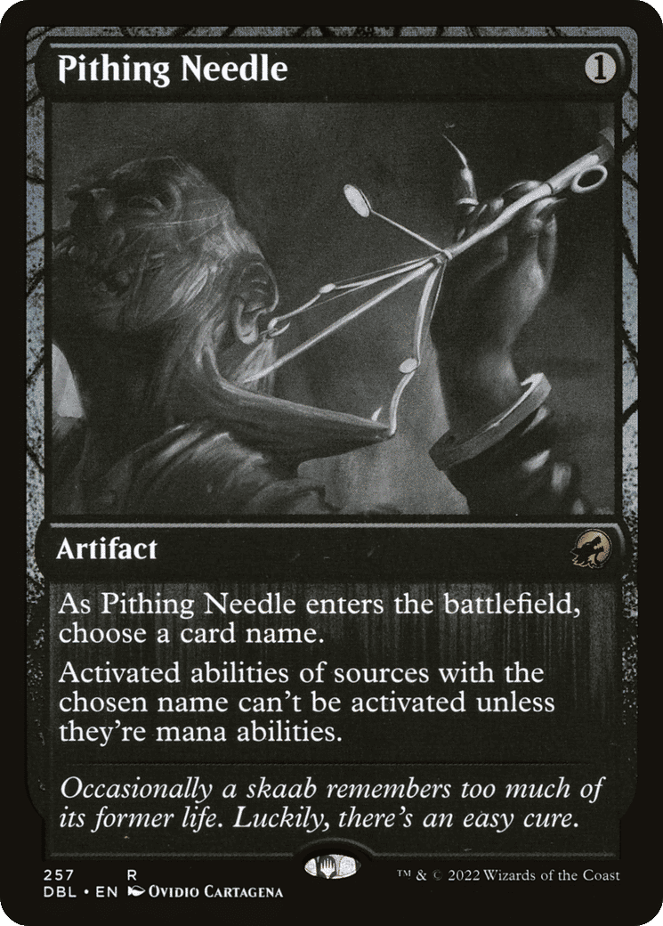 Pithing Needle — Innistrad: Double Feature — Magic: The Gathering