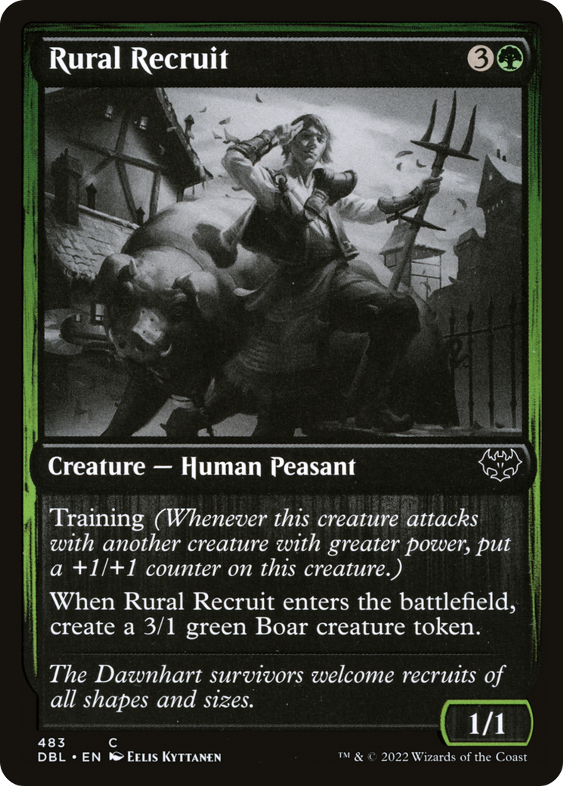 Rural Recruit — Innistrad: Double Feature — Magic: The Gathering
