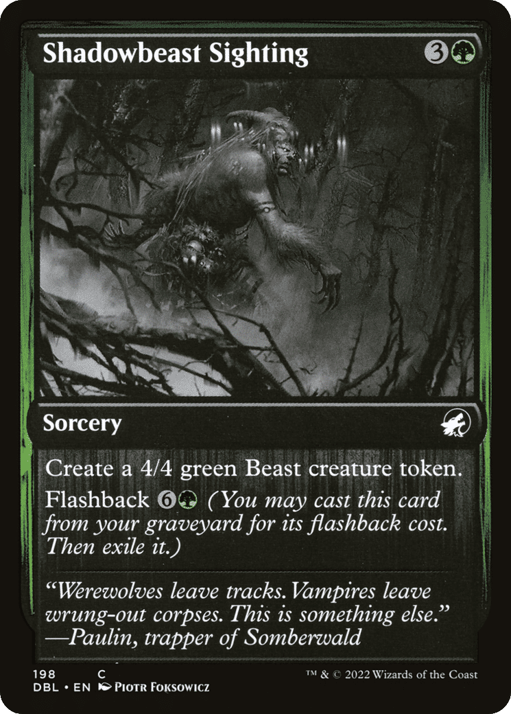 Shadowbeast Sighting — Innistrad: Double Feature — Magic: The Gathering
