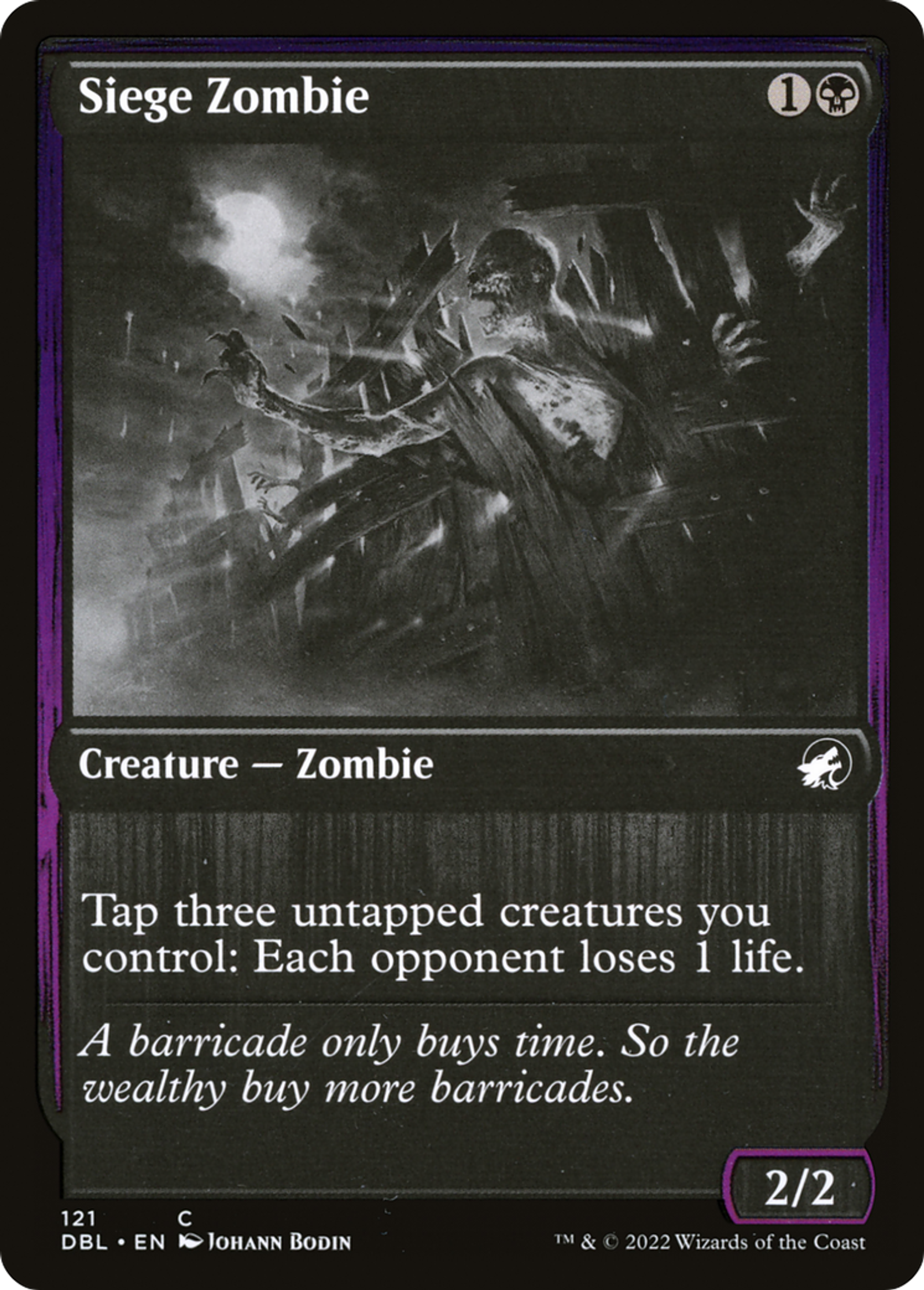 Siege Zombie — Innistrad: Double Feature — Magic: The Gathering