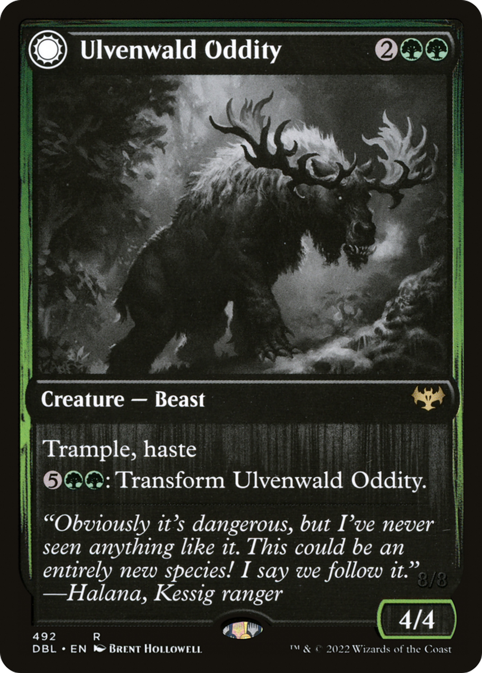 Ulvenwald Oddity // Ulvenwald Behemoth — Innistrad: Double Feature — Magic: The Gathering
