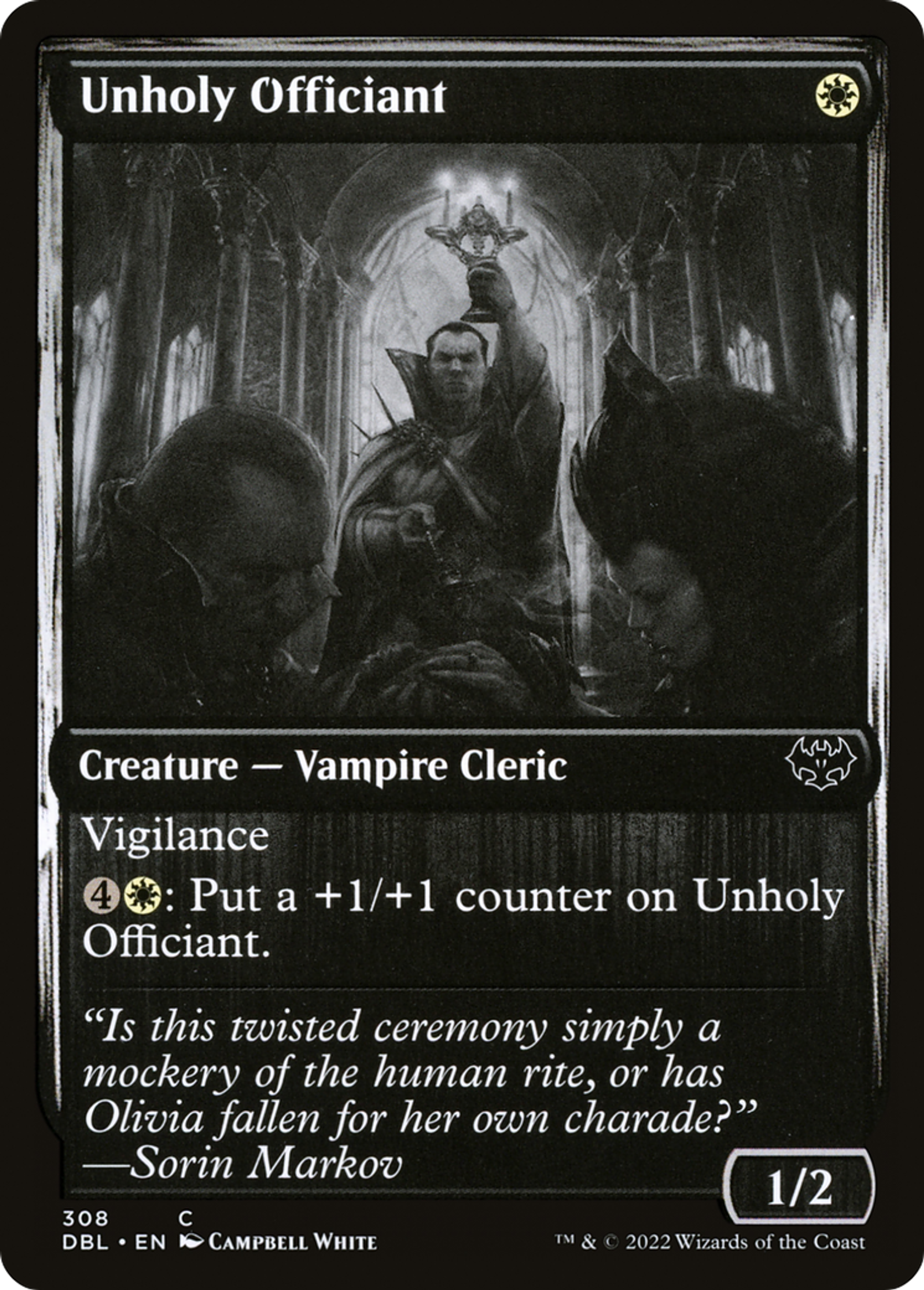 Unholy Officiant — Innistrad: Double Feature — Magic: The Gathering