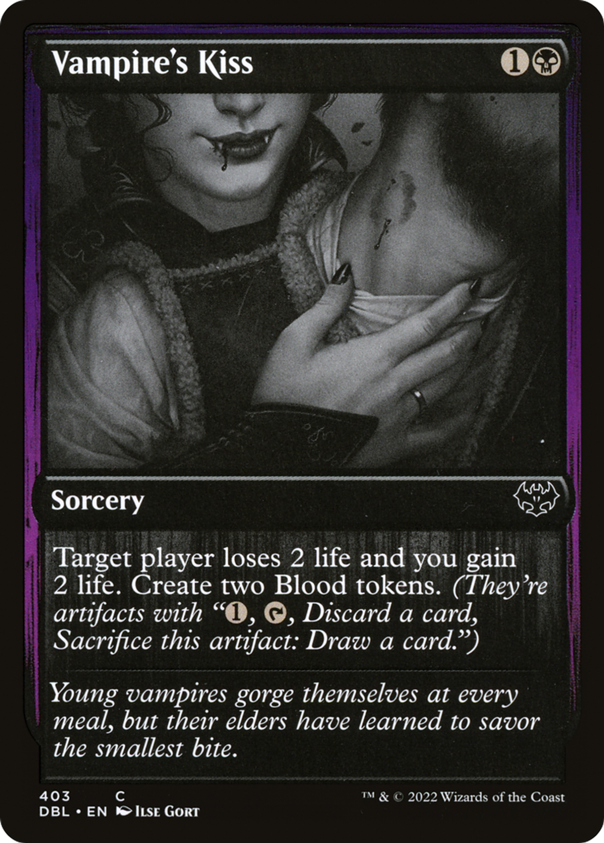 Vampire's Kiss — Innistrad: Double Feature — Magic: The Gathering