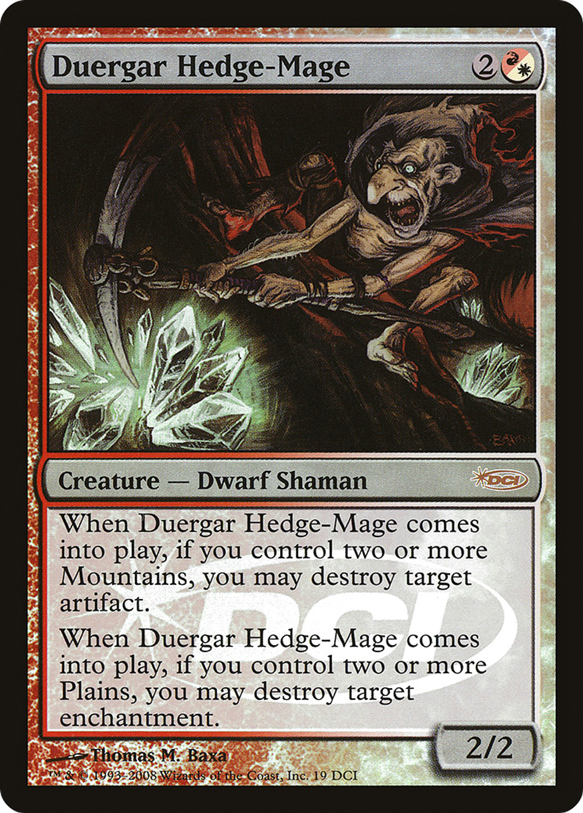 Duergar Hedge-Mage — DCI Promos — Magic: The Gathering