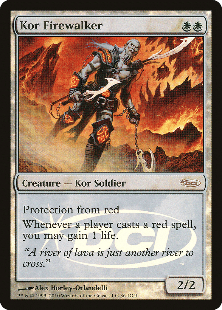 Kor Firewalker — DCI Promos — Magic: The Gathering