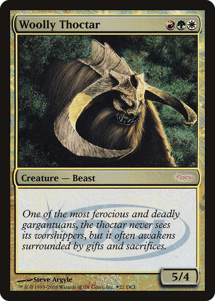 Woolly Thoctar — DCI Promos — Magic: The Gathering