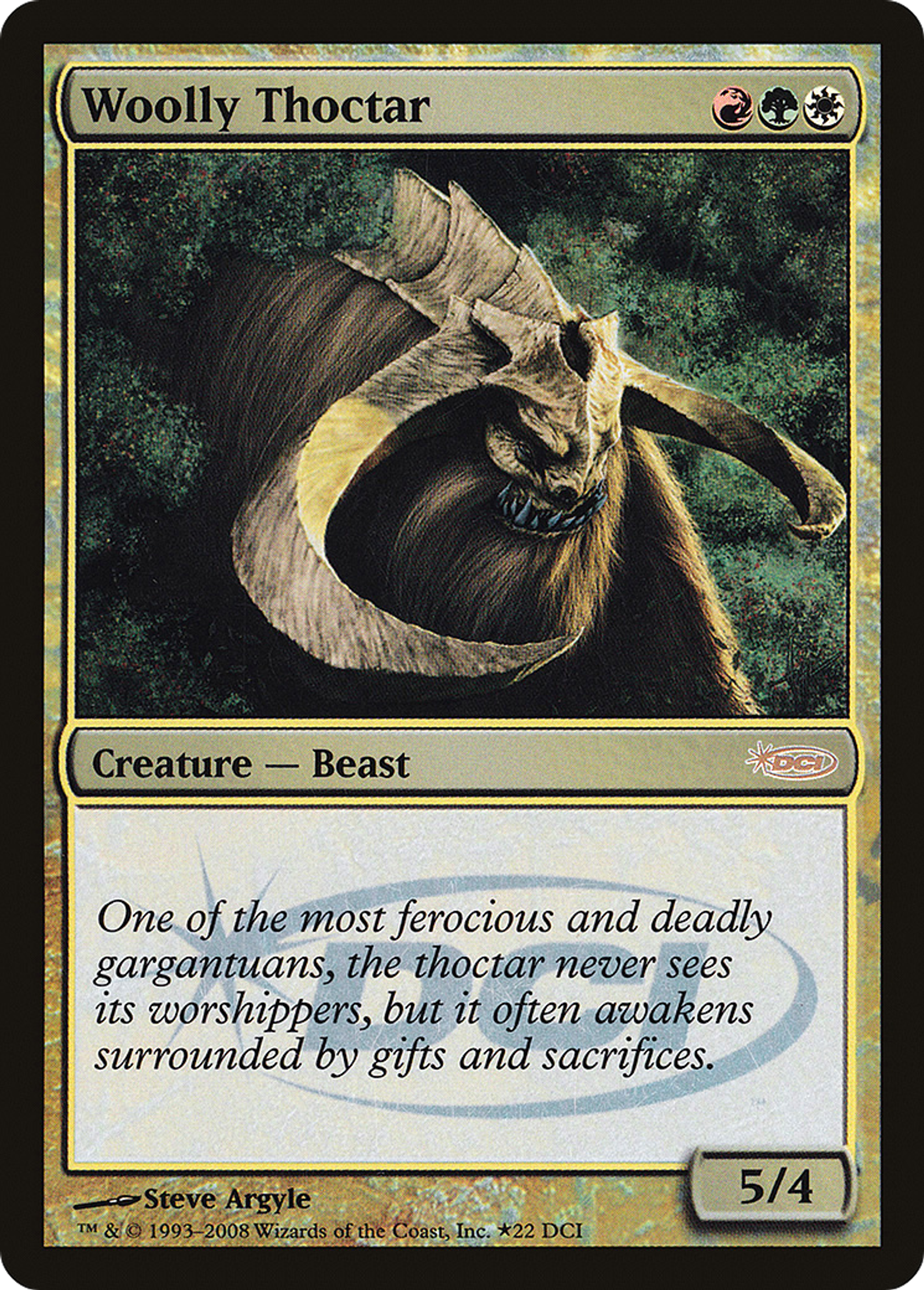 Woolly Thoctar — DCI Promos — Magic: The Gathering