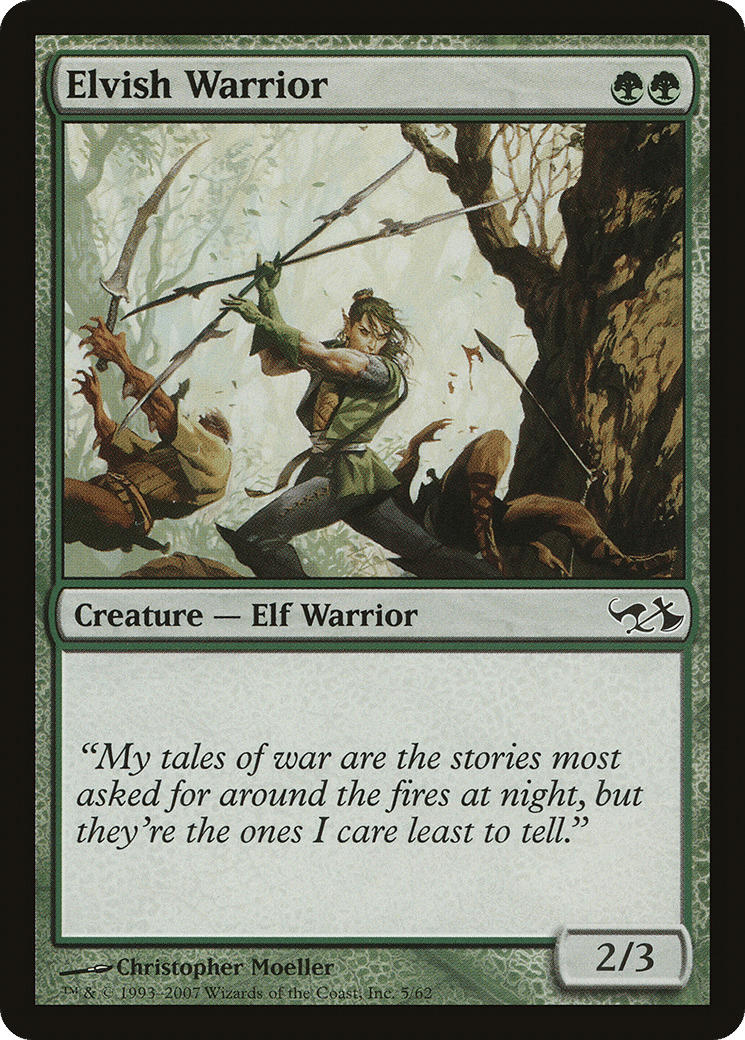 Elvish Warrior — Duel Decks: Elves vs. Goblins — Magic: The Gathering
