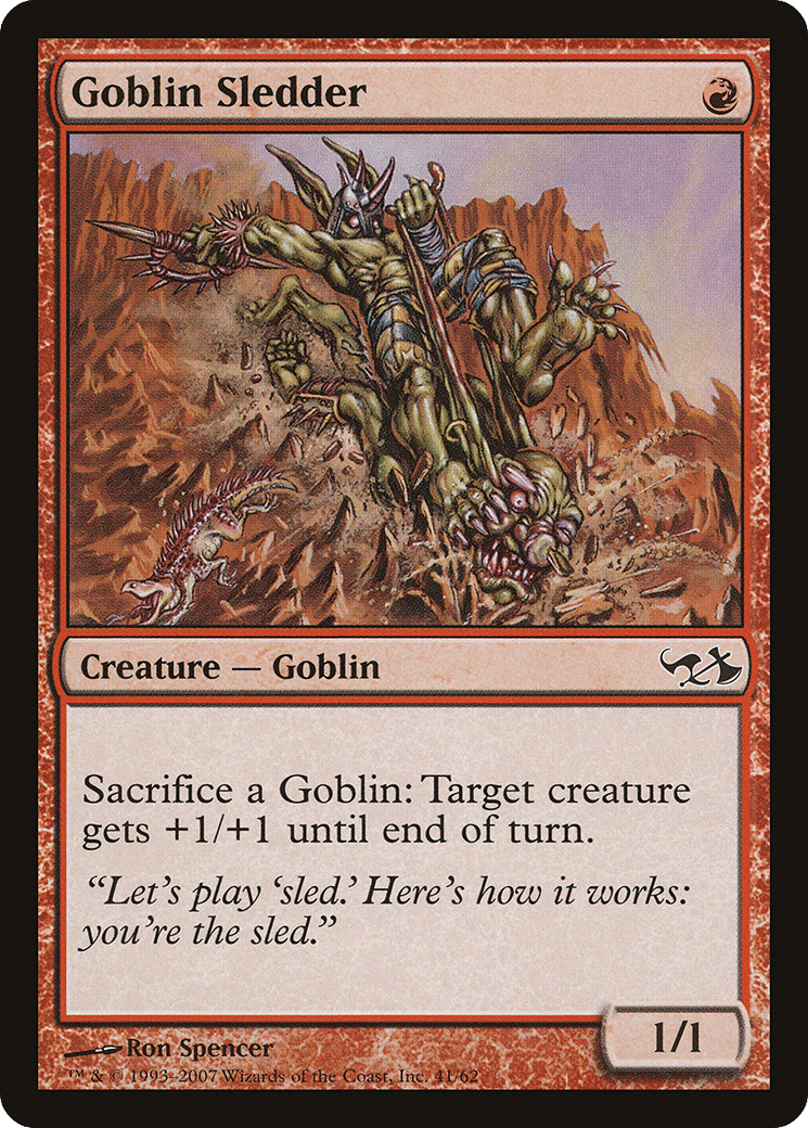 Goblin Sledder — Duel Decks: Elves vs. Goblins — Magic: The Gathering