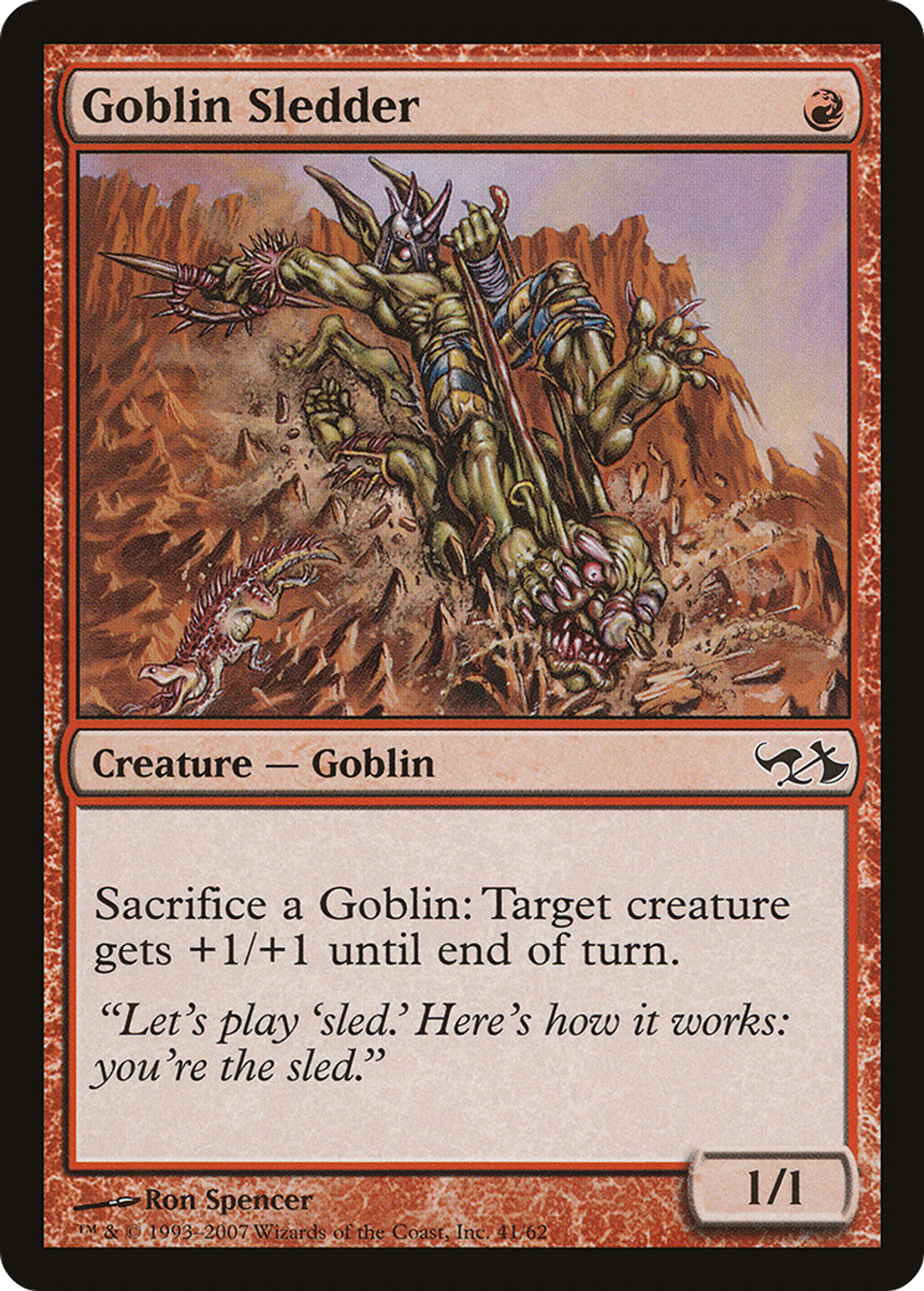 Goblin Sledder — Duel Decks: Elves vs. Goblins — Magic: The Gathering