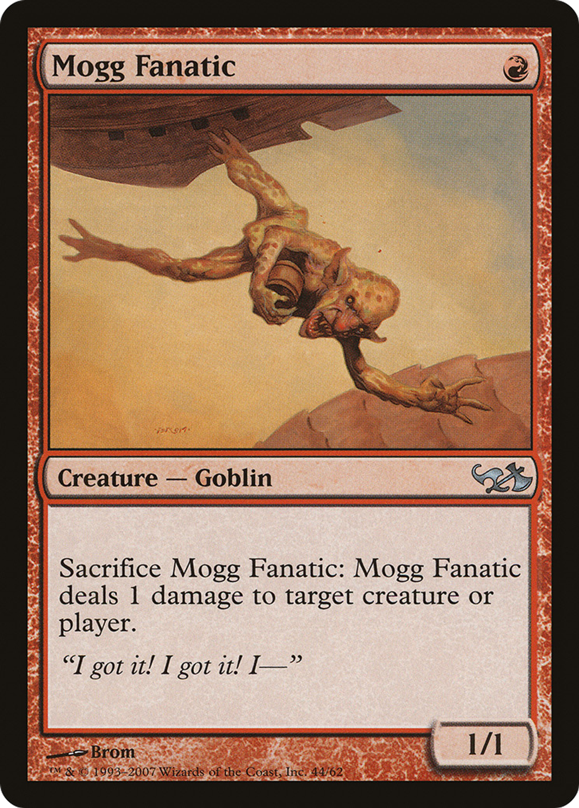 Mogg Fanatic — Duel Decks: Elves vs. Goblins — Magic: The Gathering
