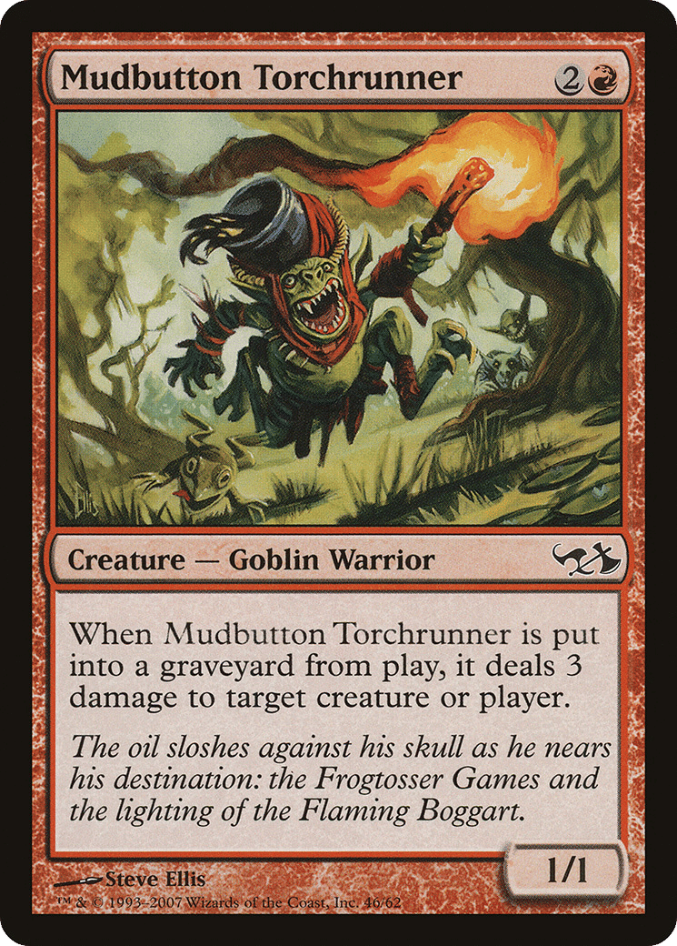 Mudbutton Torchrunner — Duel Decks: Elves vs. Goblins — Magic: The Gathering