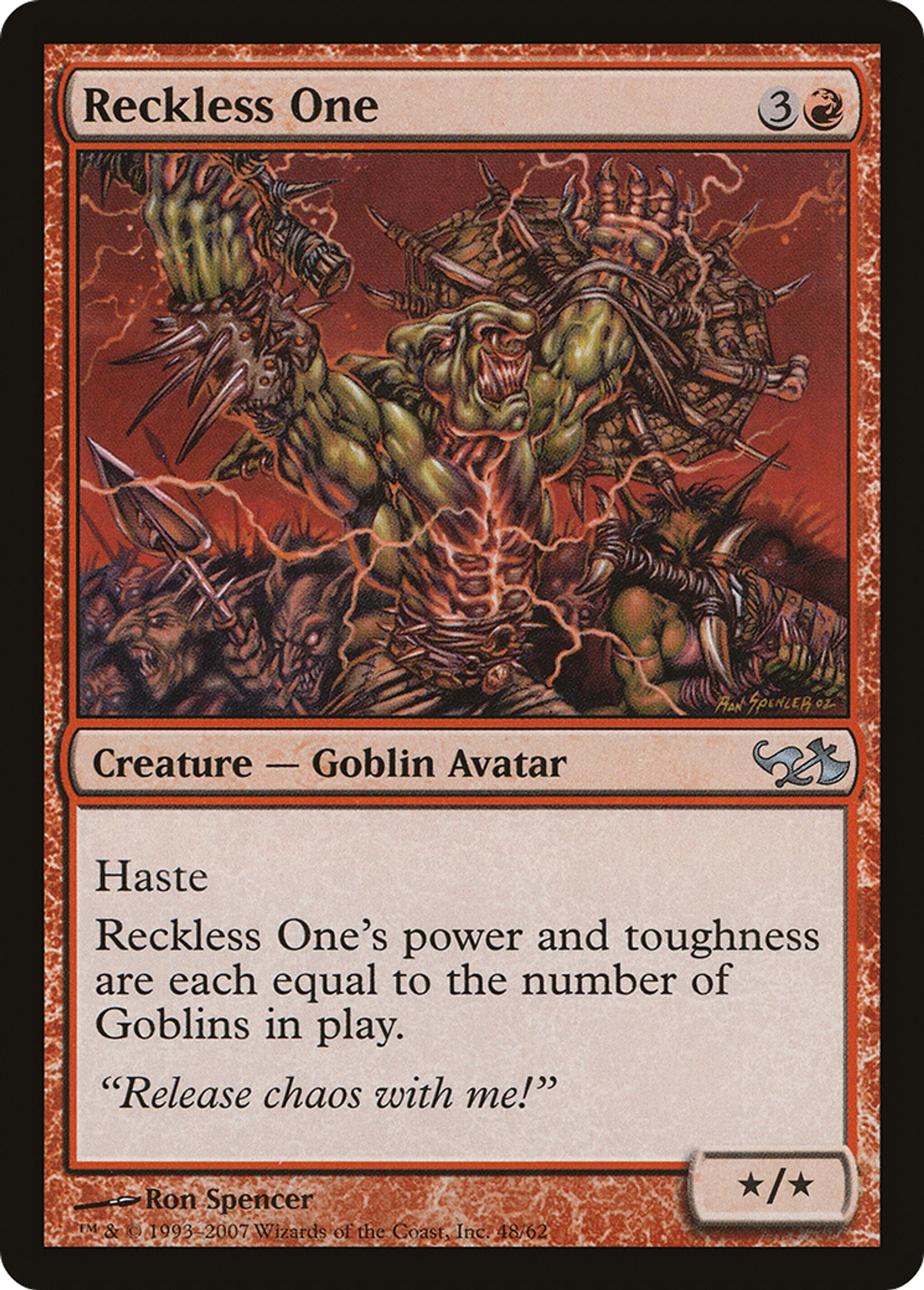 Reckless One — Duel Decks: Elves vs. Goblins — Magic: The Gathering