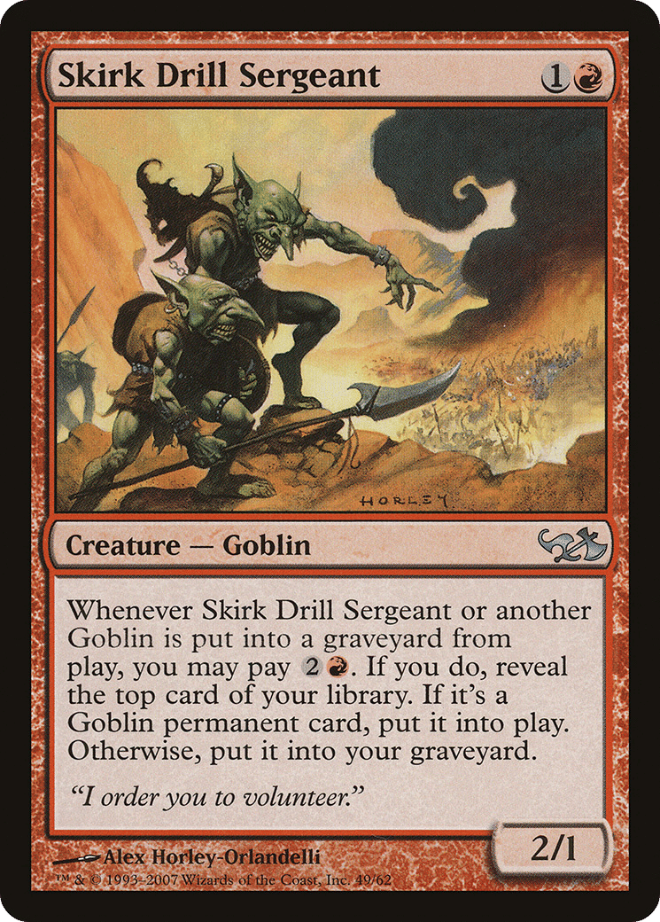 Skirk Drill Sergeant — Duel Decks: Elves vs. Goblins — Magic: The Gathering