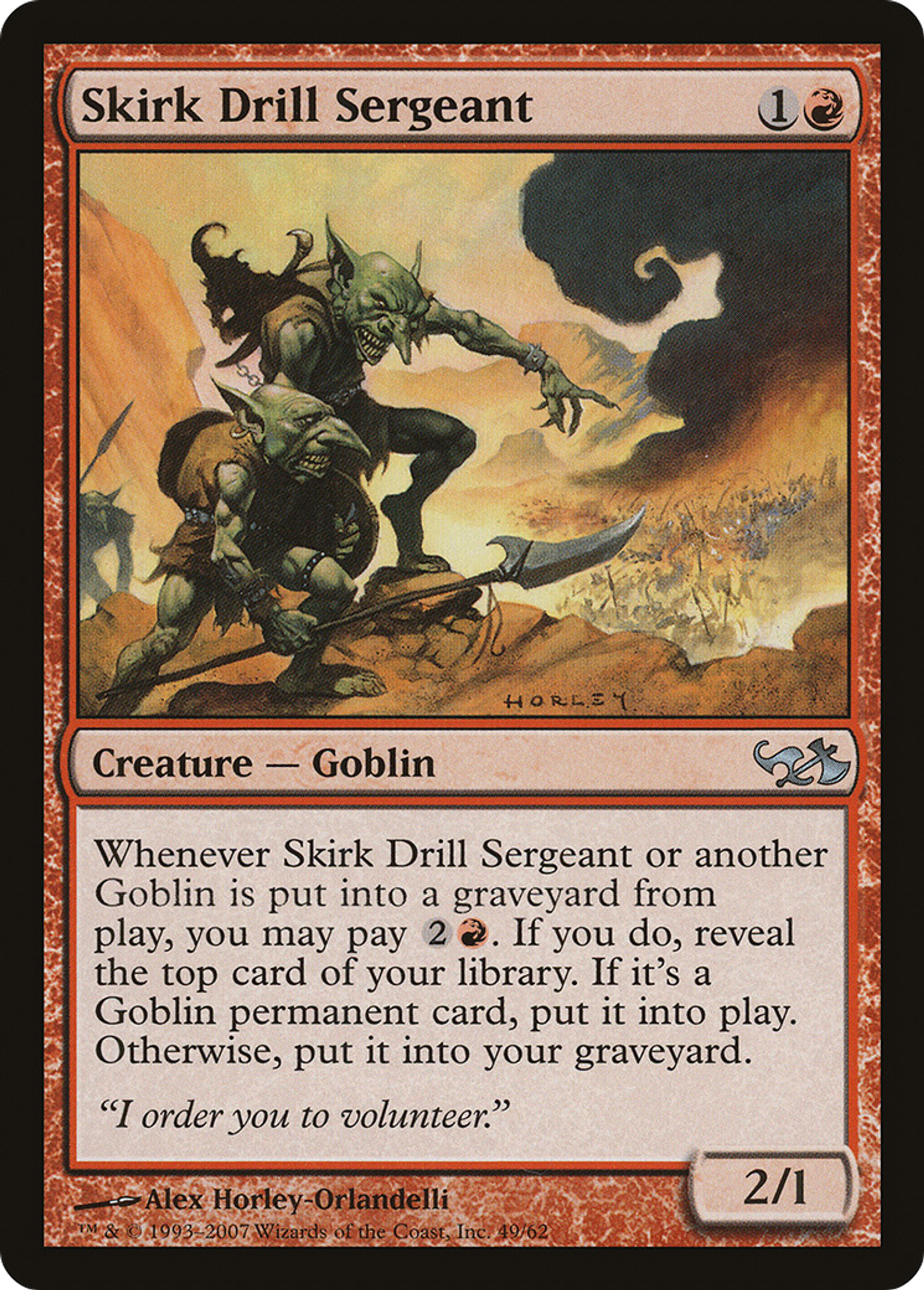 Skirk Drill Sergeant — Duel Decks: Elves vs. Goblins — Magic: The Gathering