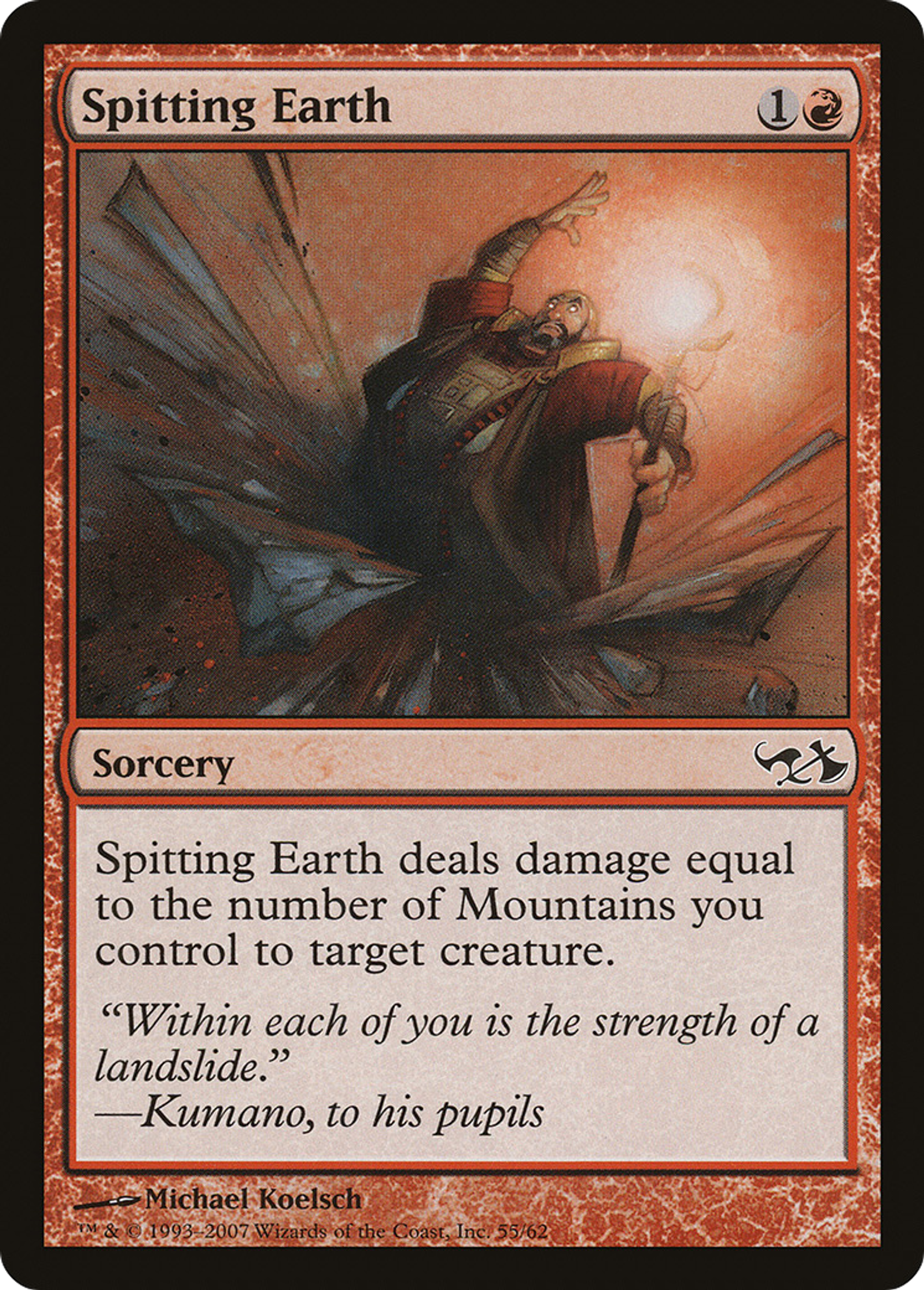 Spitting Earth — Duel Decks: Elves vs. Goblins — Magic: The Gathering