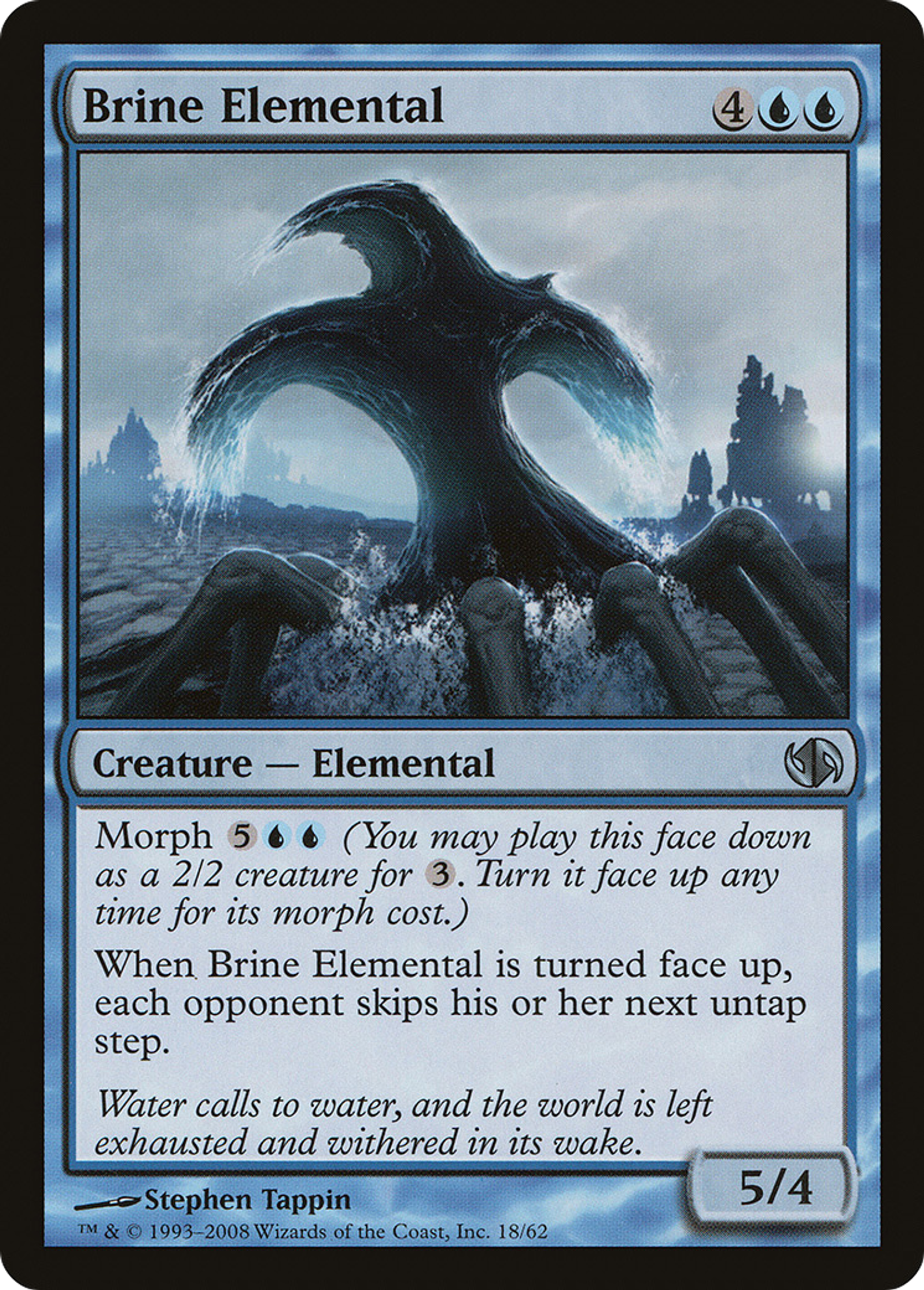 Brine Elemental — Duel Decks: Jace vs. Chandra — Magic: The Gathering