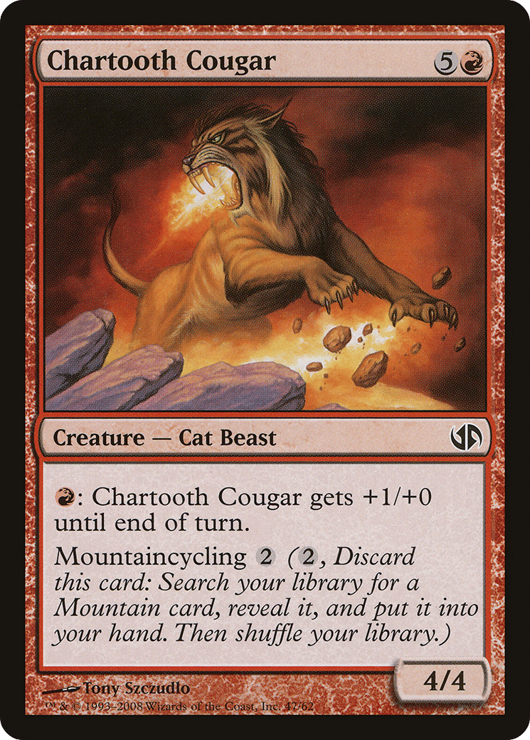 Chartooth Cougar — Duel Decks: Jace vs. Chandra — Magic: The Gathering