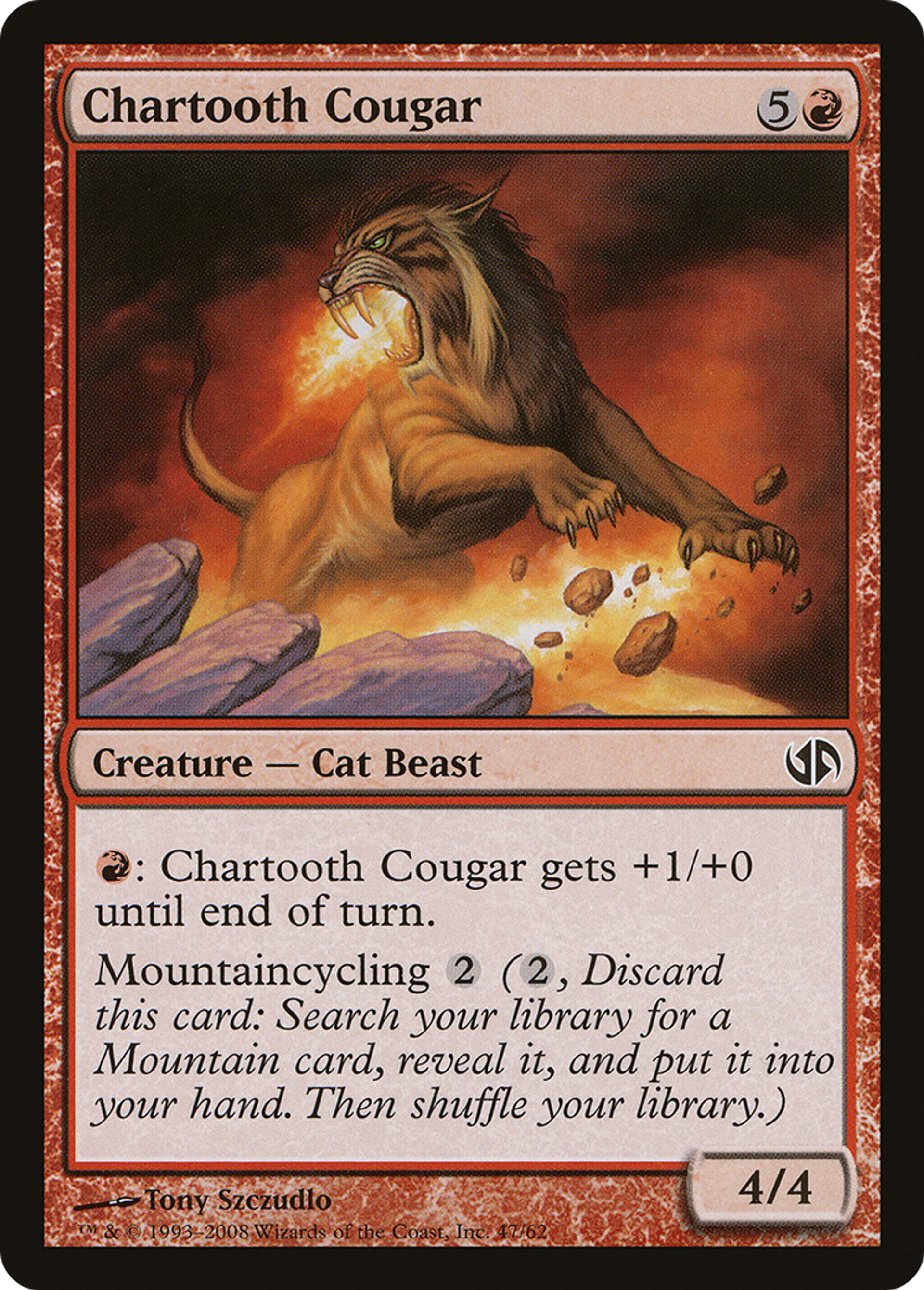 Chartooth Cougar — Duel Decks: Jace vs. Chandra — Magic: The Gathering