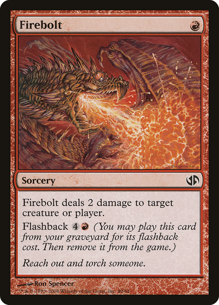 Firebolt — Duel Decks: Jace vs. Chandra — Magic: The Gathering