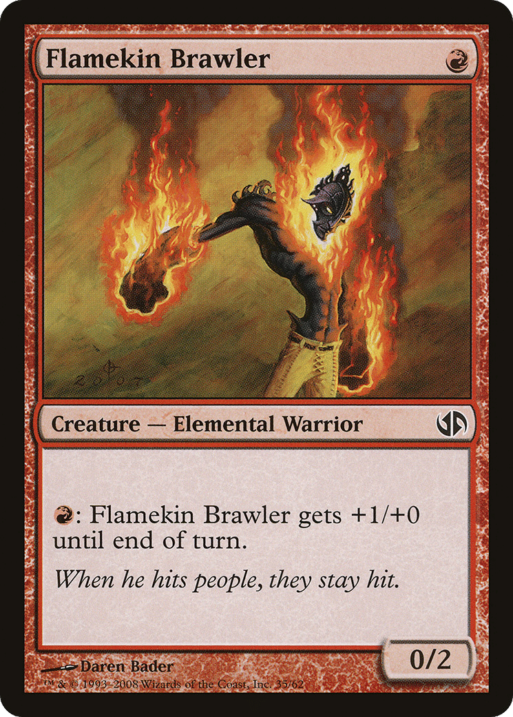 Flamekin Brawler — Duel Decks: Jace vs. Chandra — Magic: The Gathering
