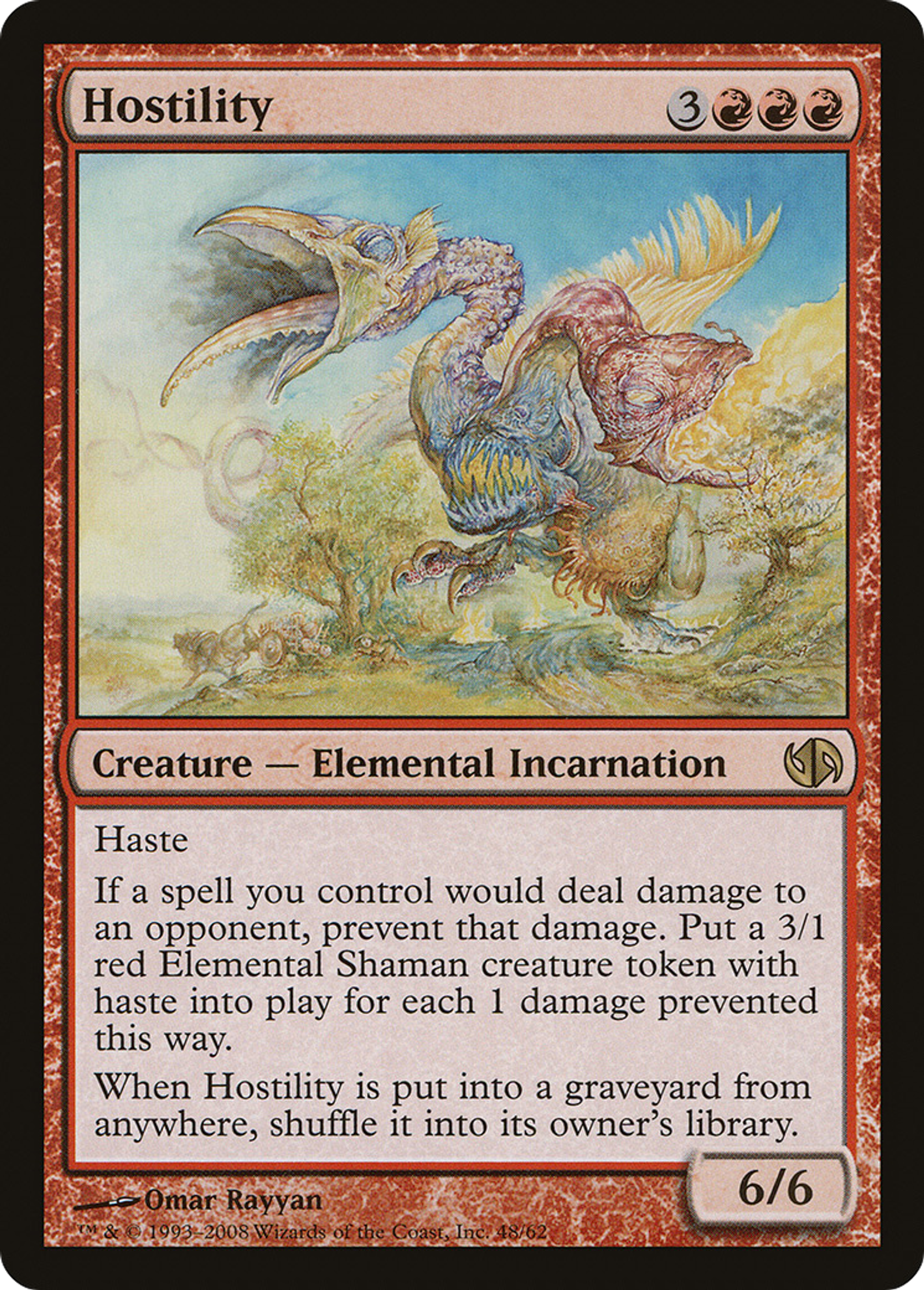 Hostility — Duel Decks: Jace vs. Chandra — Magic: The Gathering