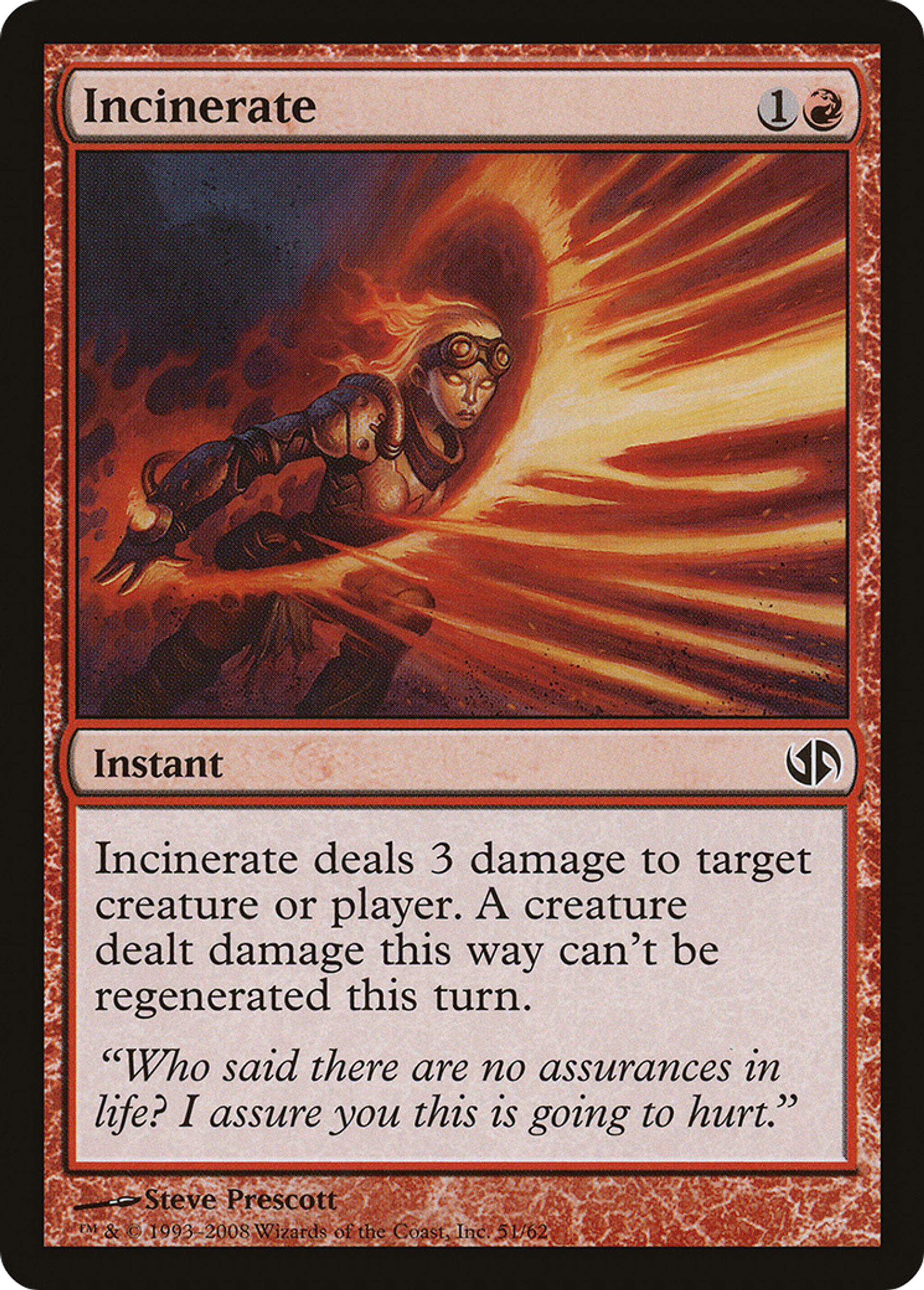 Incinerate — Duel Decks: Jace vs. Chandra — Magic: The Gathering