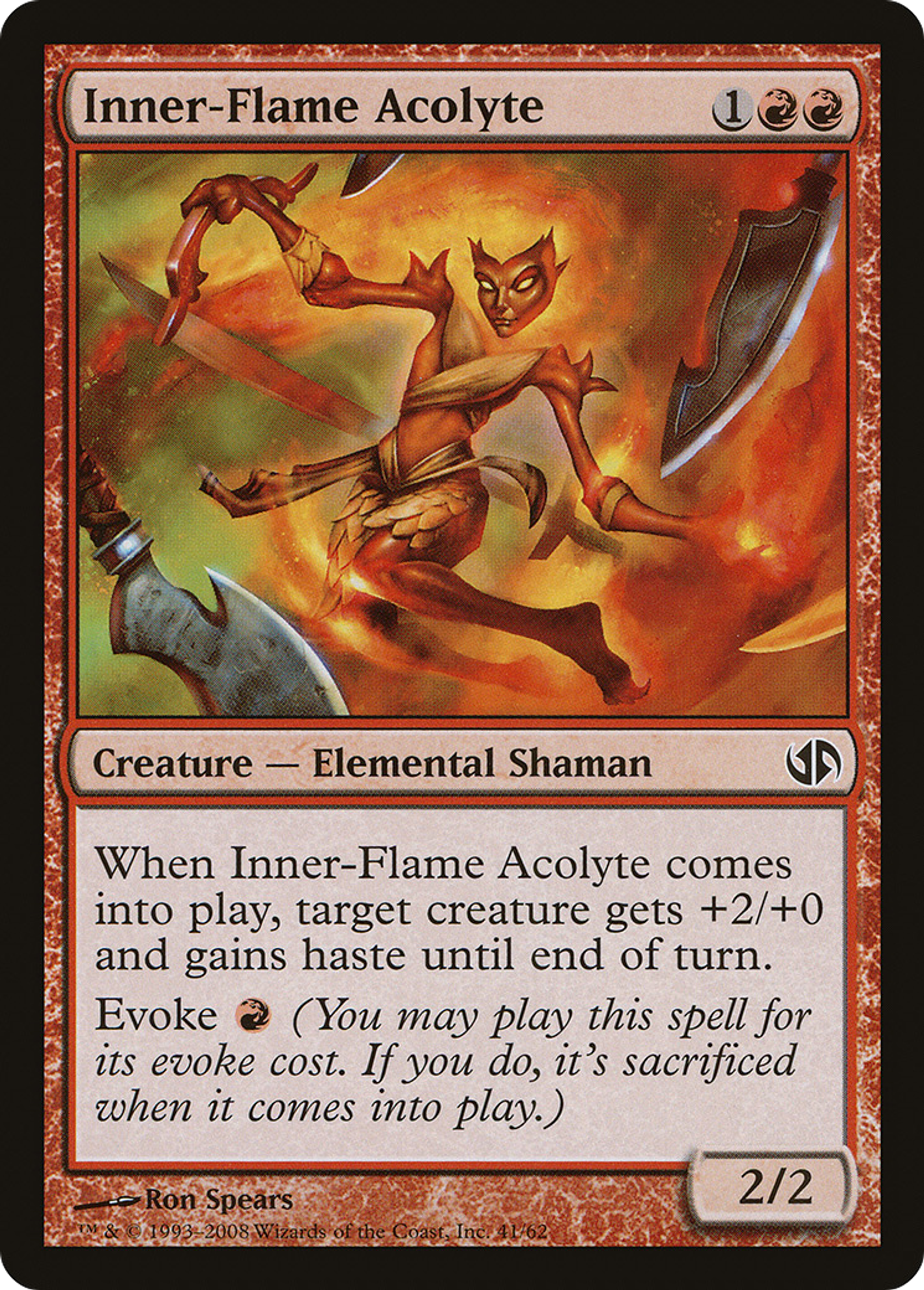 Inner-Flame Acolyte — Duel Decks: Jace vs. Chandra — Magic: The Gathering