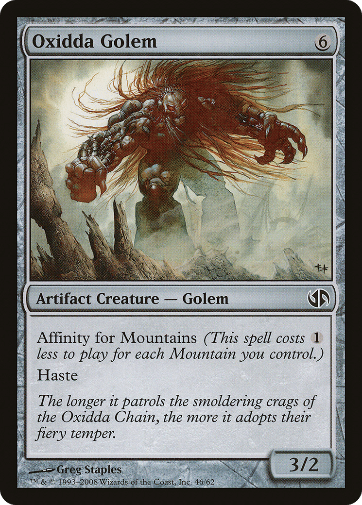 Oxidda Golem — Duel Decks: Jace vs. Chandra — Magic: The Gathering