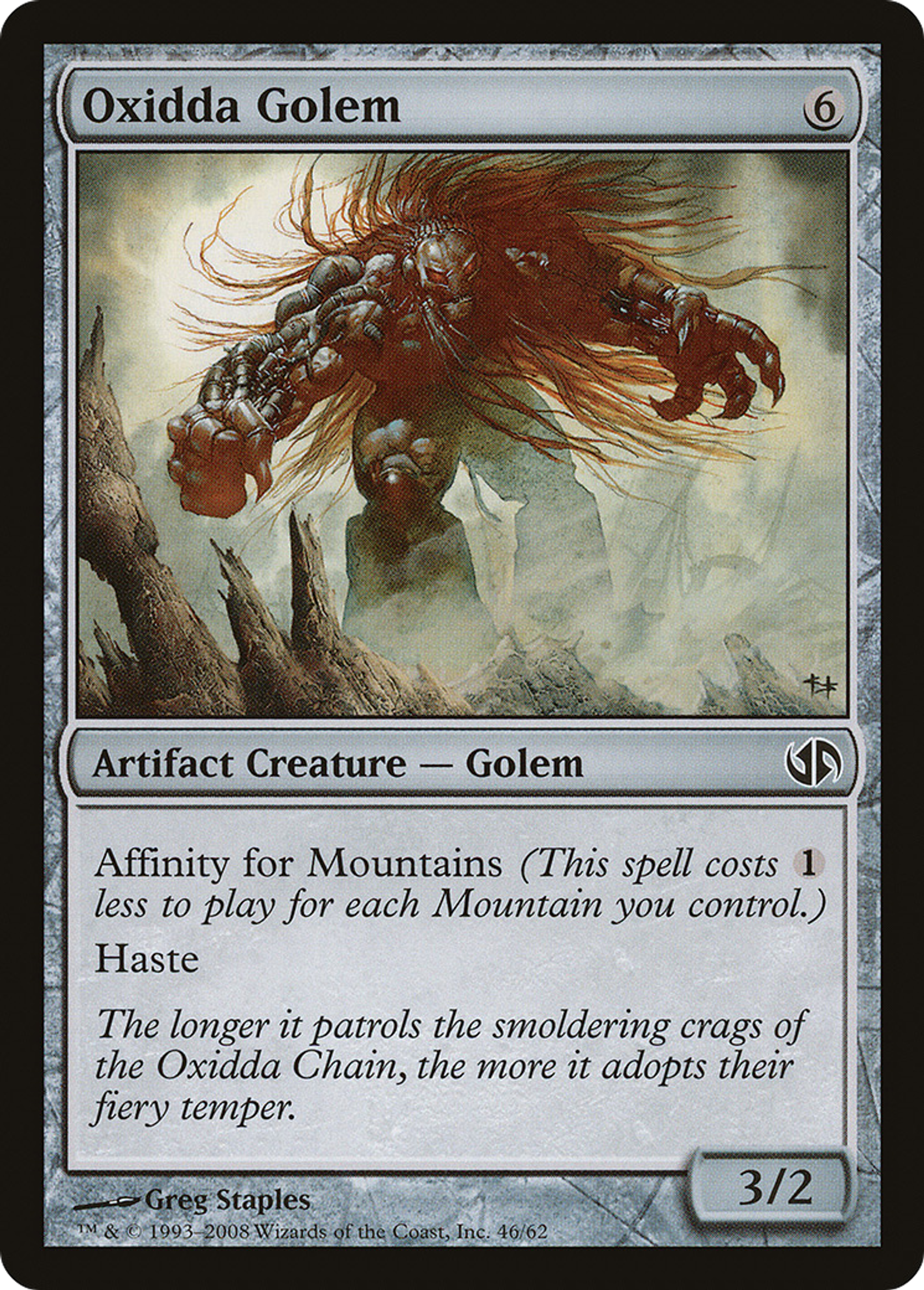 Oxidda Golem — Duel Decks: Jace vs. Chandra — Magic: The Gathering