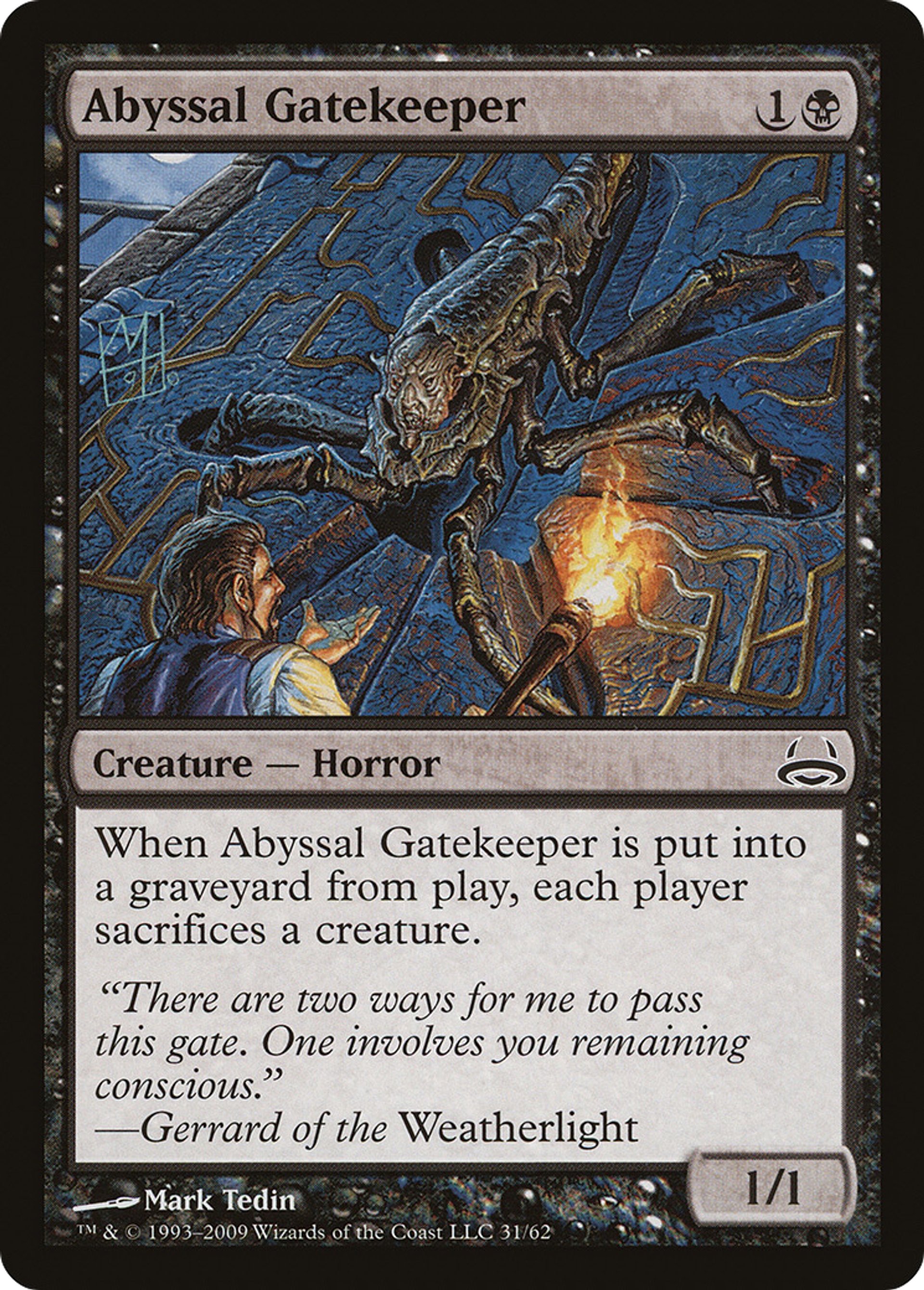 Abyssal Gatekeeper — Duel Decks: Divine vs. Demonic — Magic: The Gathering