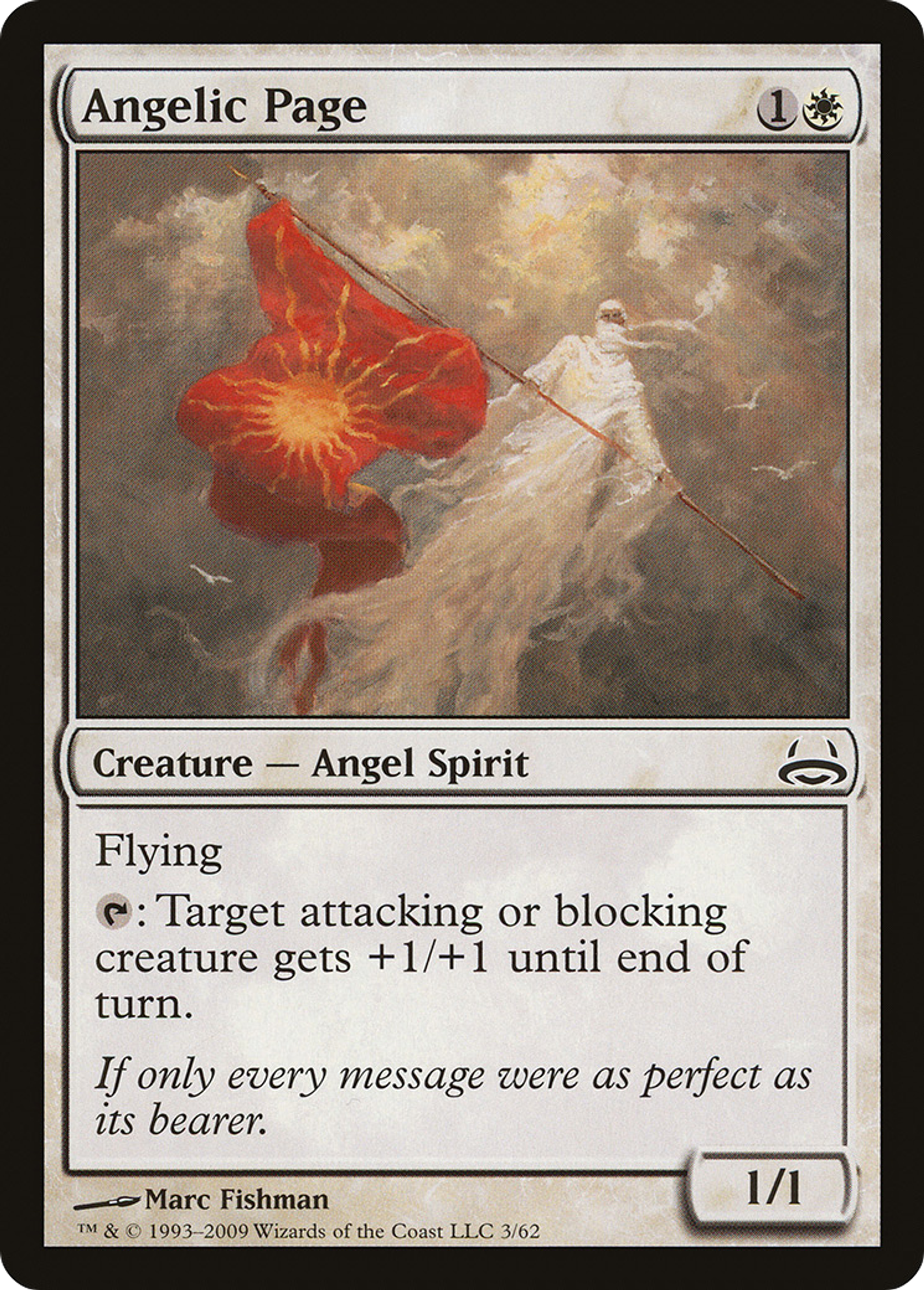 Angelic Page — Duel Decks: Divine vs. Demonic — Magic: The Gathering