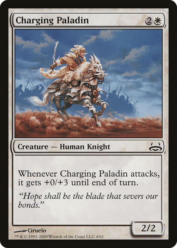 Charging Paladin — Duel Decks: Divine vs. Demonic — Magic: The Gathering