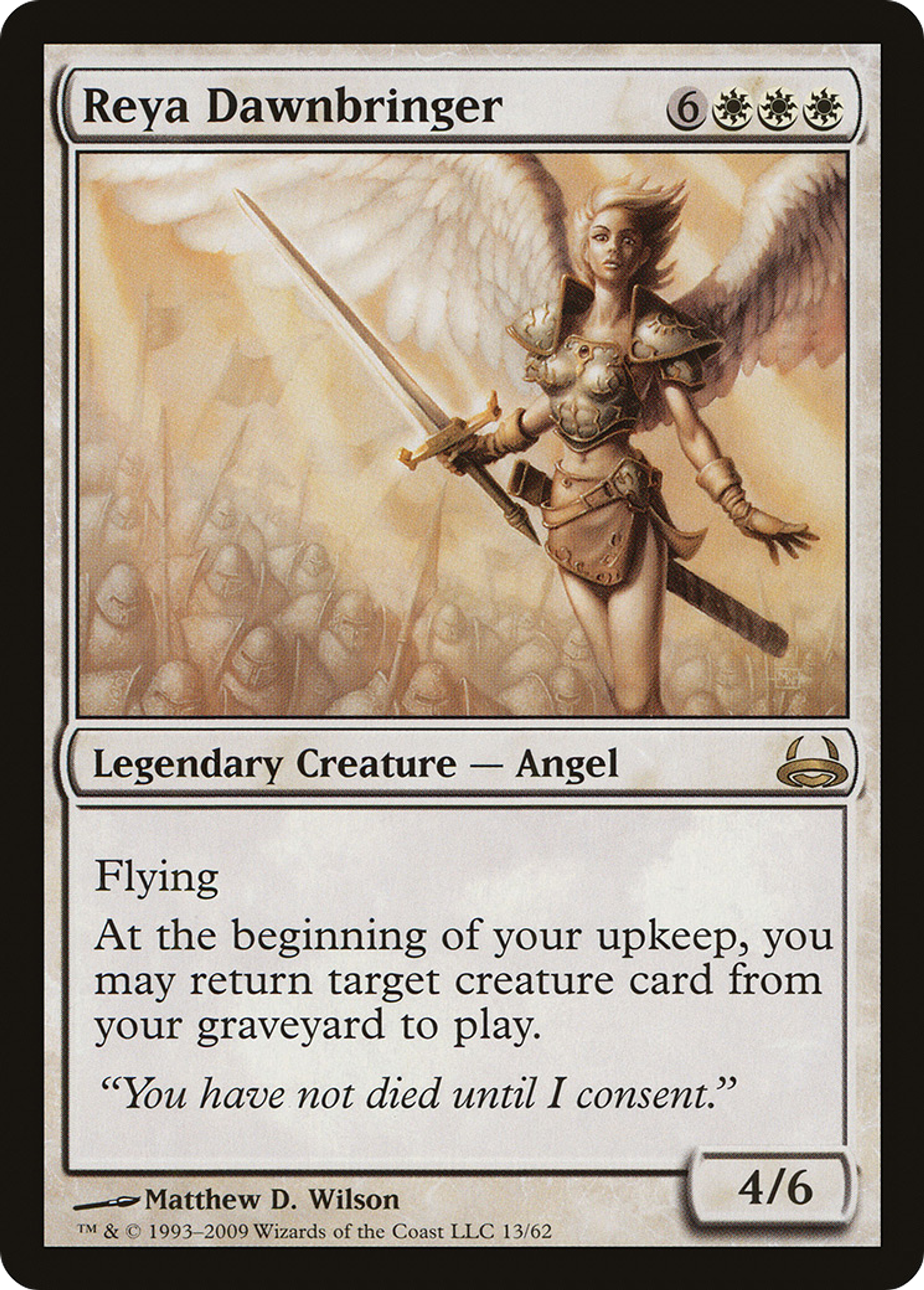 Reya Dawnbringer — Duel Decks: Divine vs. Demonic — Magic: The Gathering