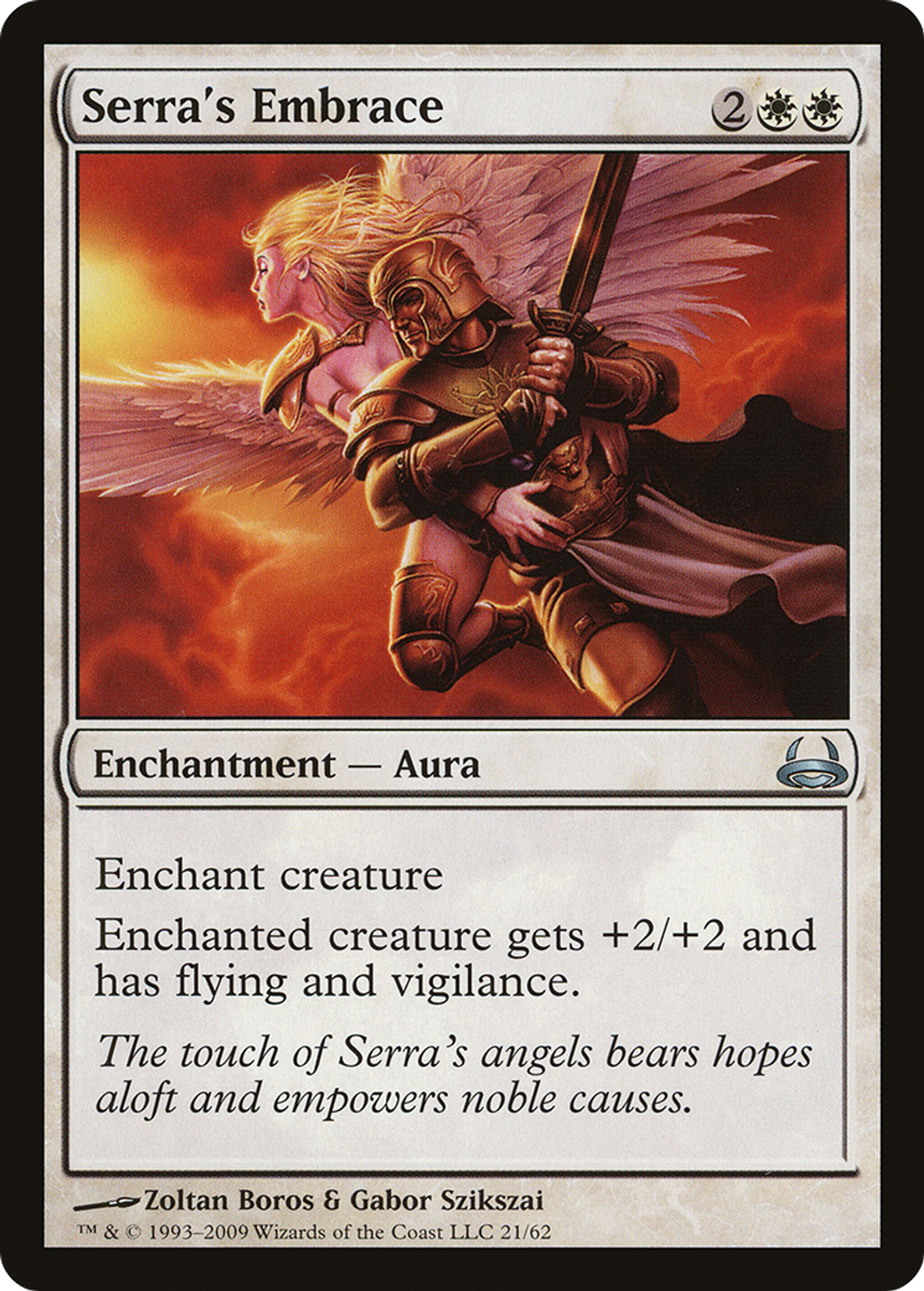 Serra's Embrace — Duel Decks: Divine vs. Demonic — Magic: The Gathering
