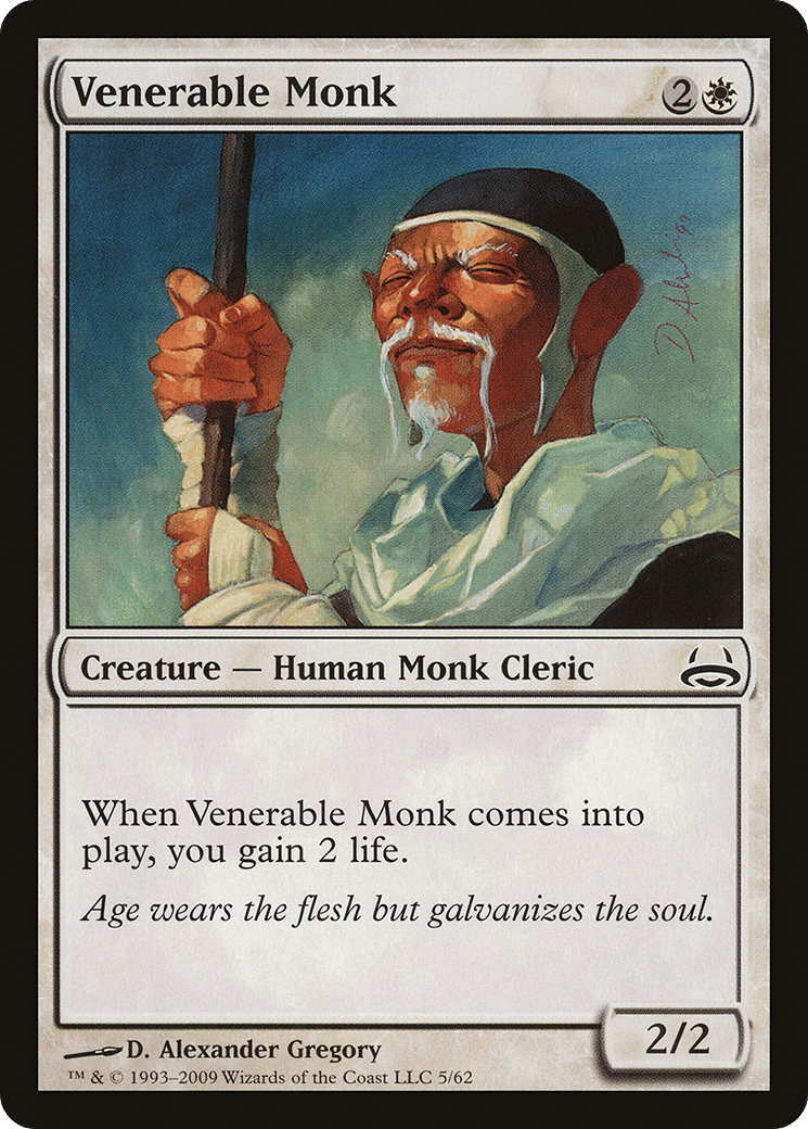 Venerable Monk — Duel Decks: Divine vs. Demonic — Magic: The Gathering