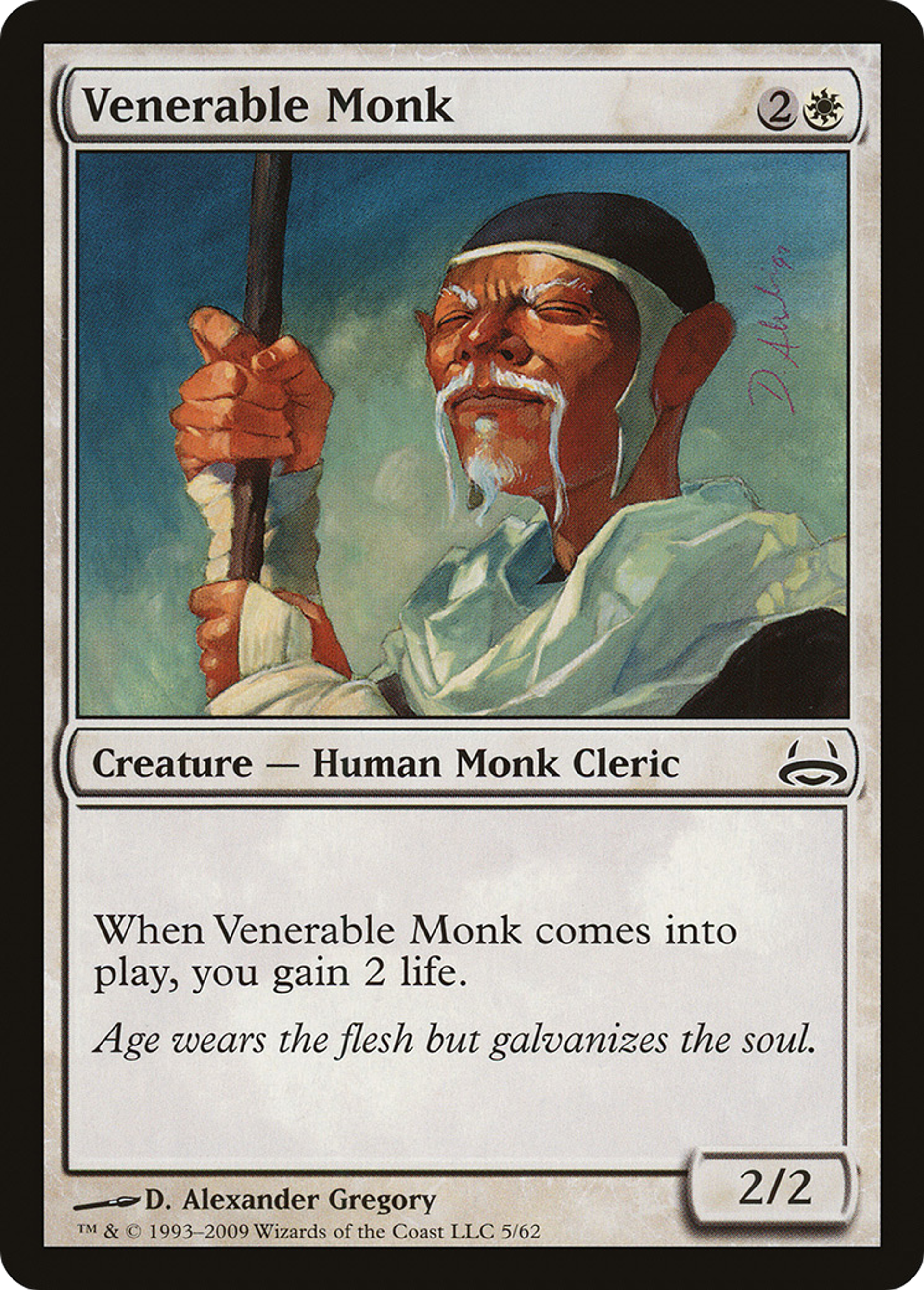 Venerable Monk — Duel Decks: Divine vs. Demonic — Magic: The Gathering