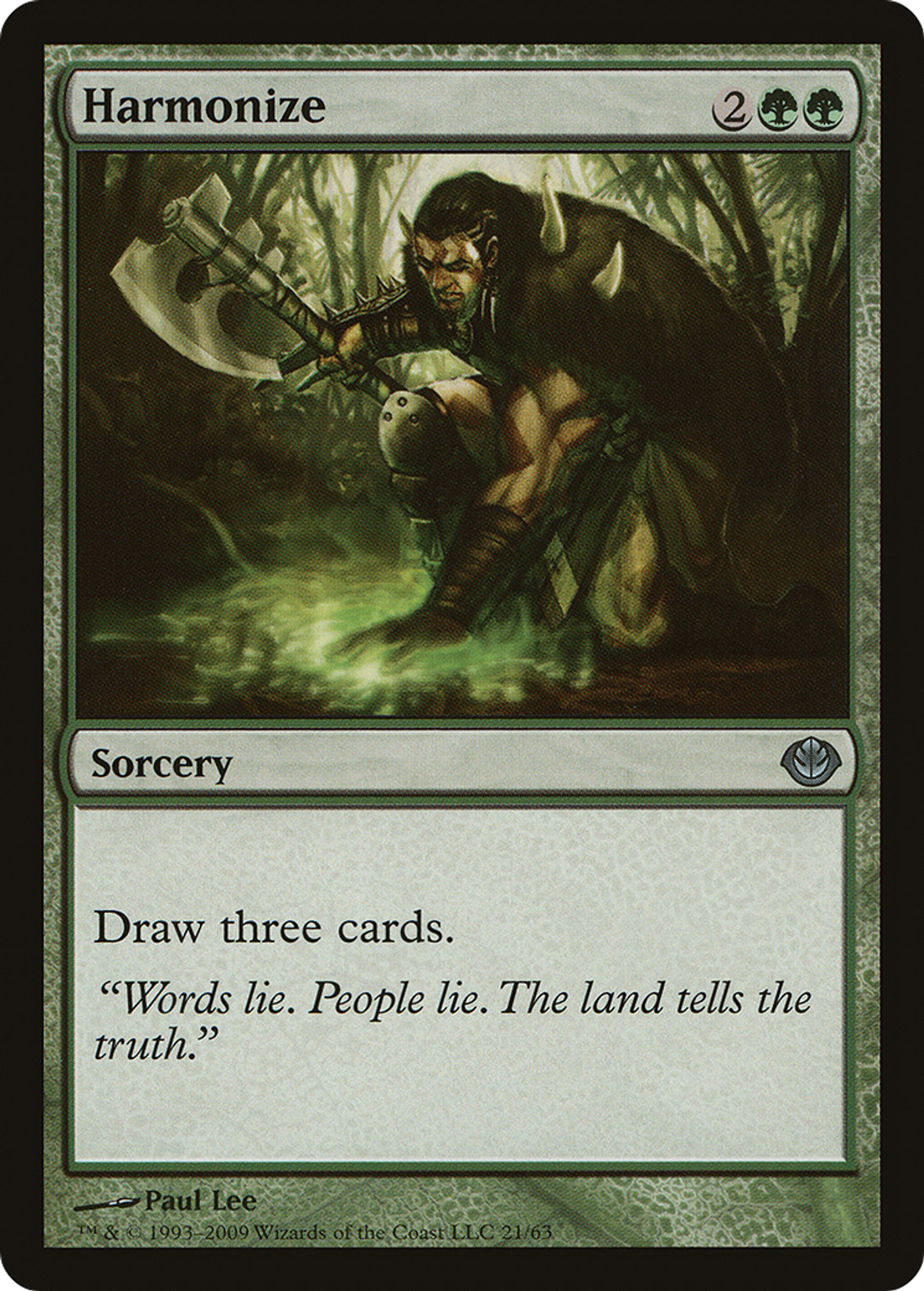 Harmonize — Duel Decks: Garruk vs. Liliana — Magic: The Gathering